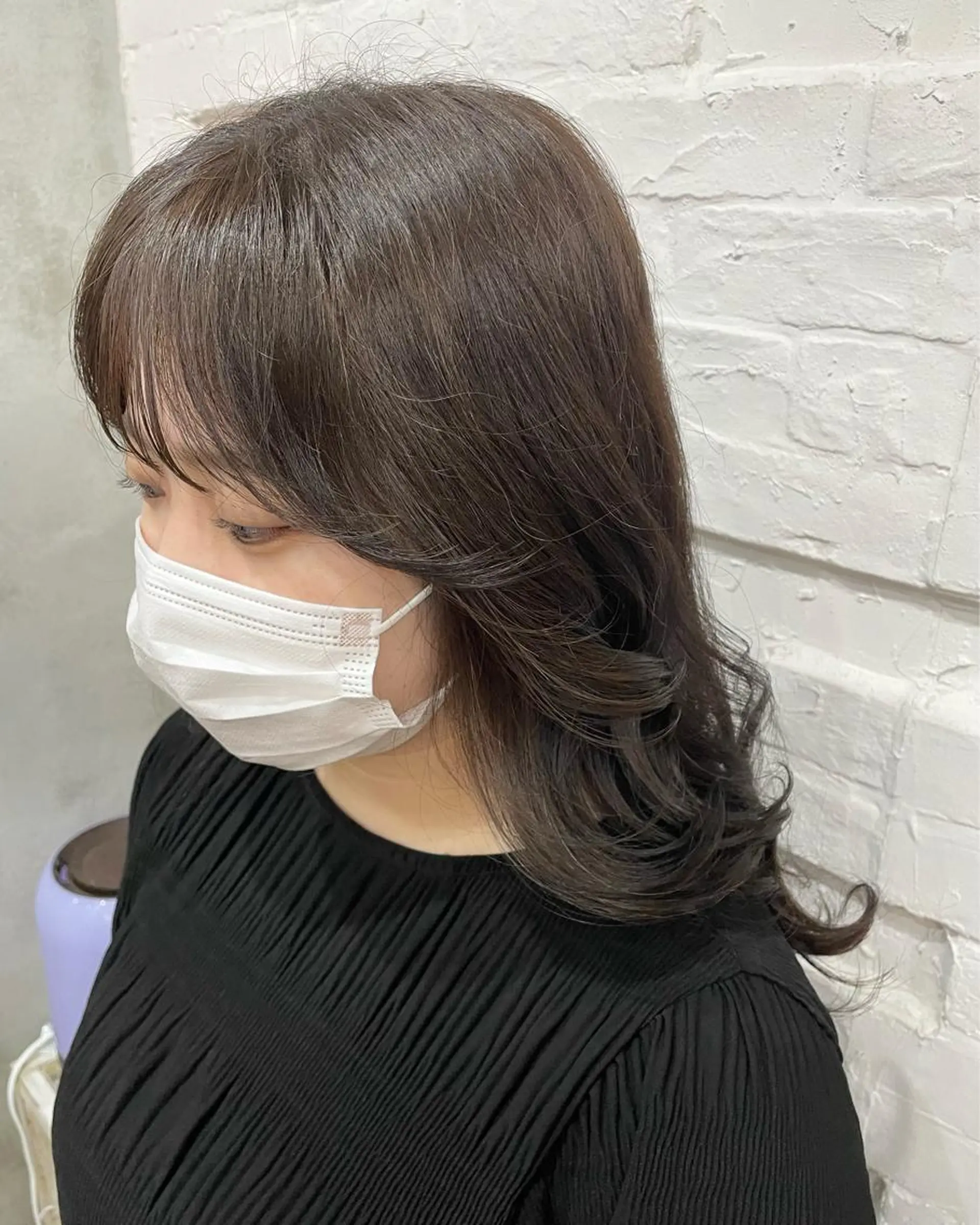 ロング カラー カット ヘアカラー トリートメント 【ピンク/韓国ヘア/ ヘアセット】亜海のヘアスタイル
