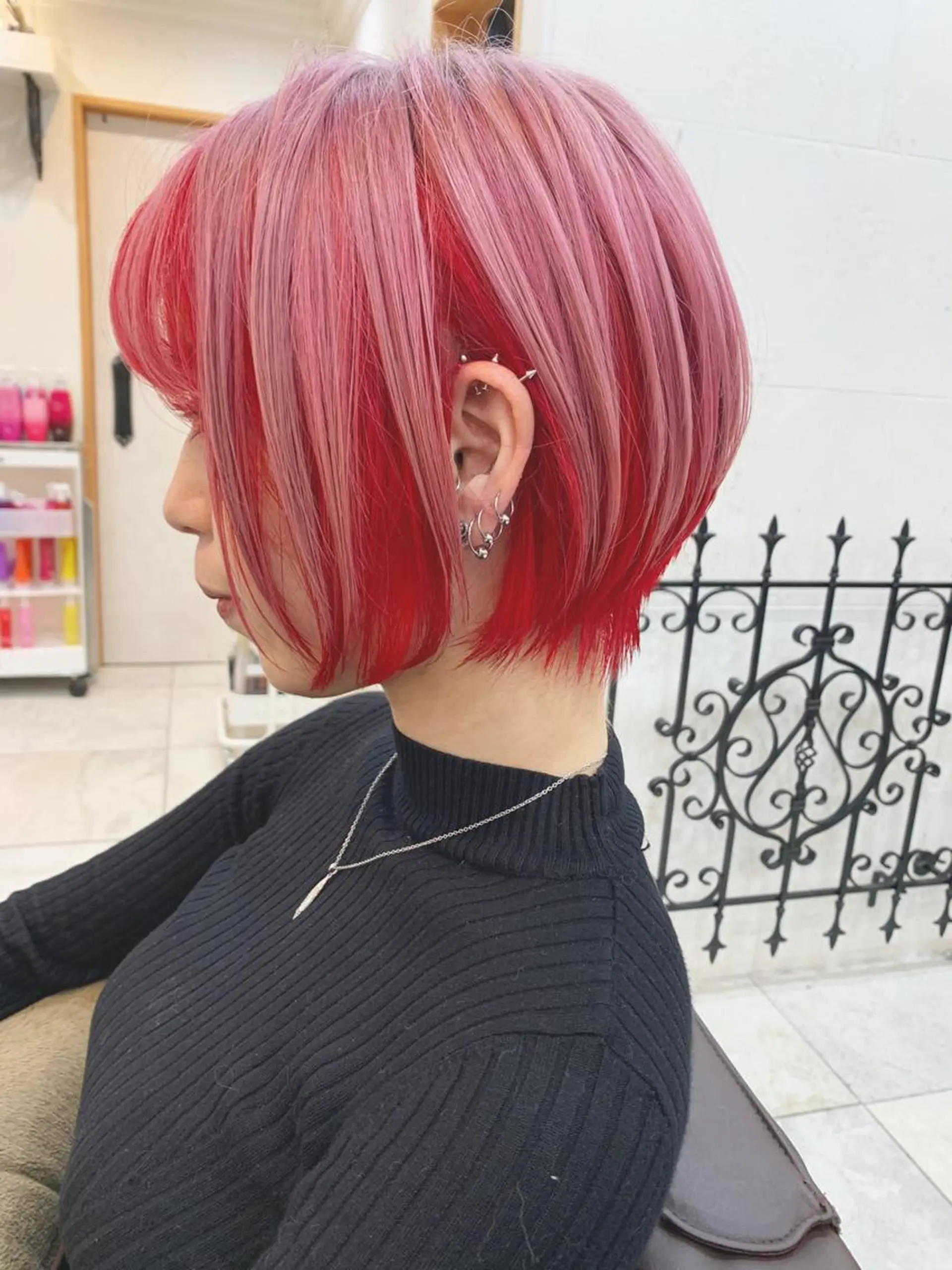 ショート カット ヘアカラー トリートメント 平尾 拓也のヘアスタイル