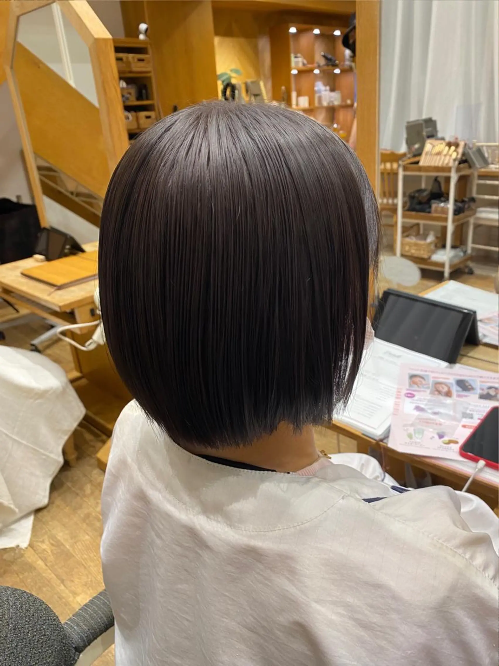 ショート ヘアカラー 小顔レイヤーカット/ 似合わせヘア/まなみのヘアスタイル