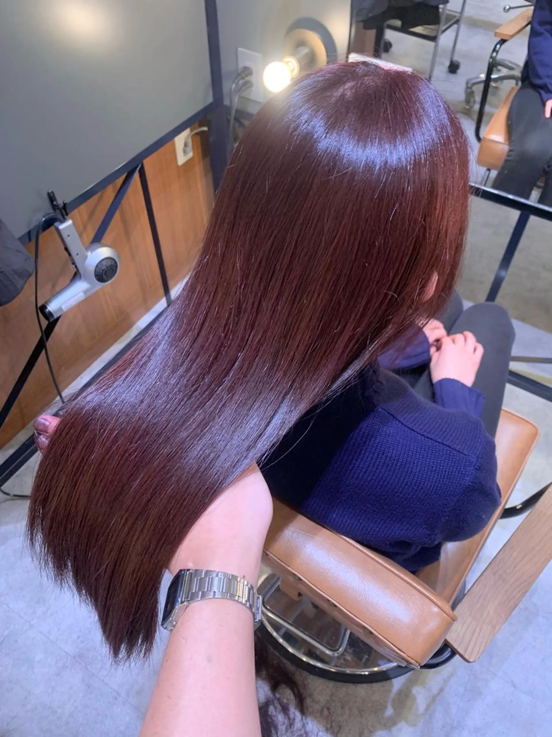 ロング カット 縮毛矯正 トリートメント 酸性ストレート/ブリ ーチなし/中村 匠のヘアスタイル