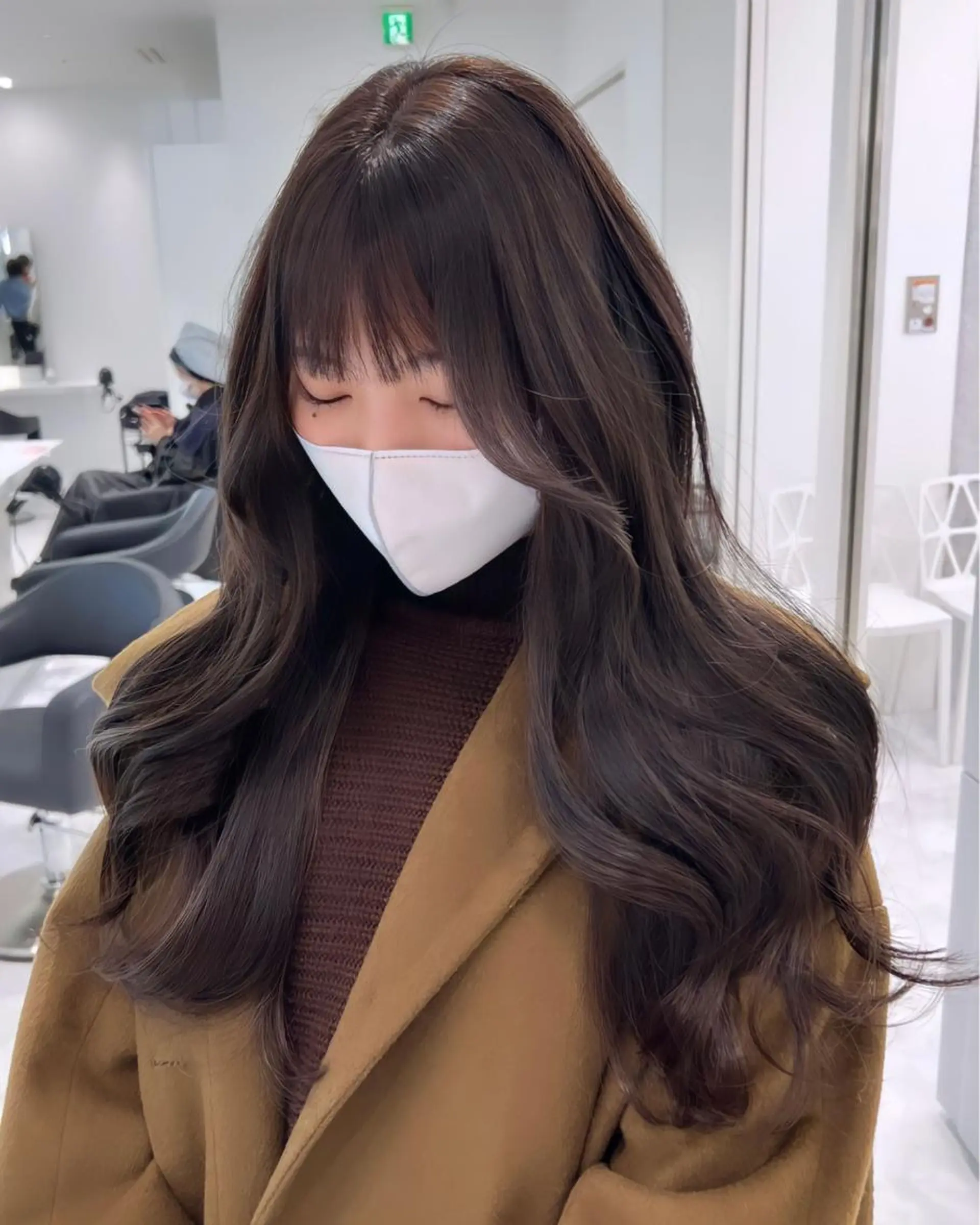 ロング カット ヘアカラー トリートメント ヘアセット ハイトーン/ケア ブリーチ/sEnAのヘアスタイル