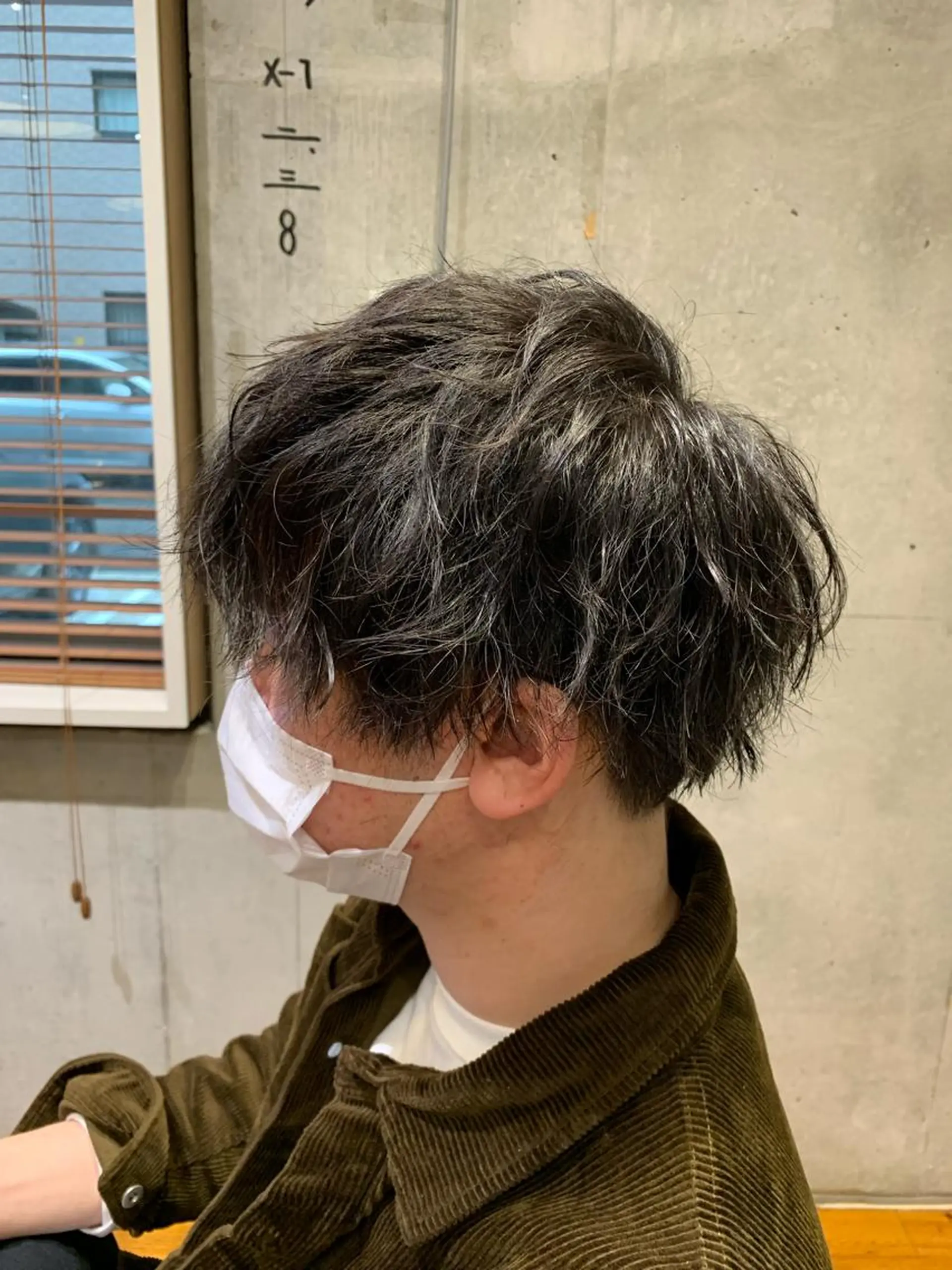 パーマ メンズ カット パーマ ツイストスパイラル 波巻き🩵片平和香奈のヘアスタイル