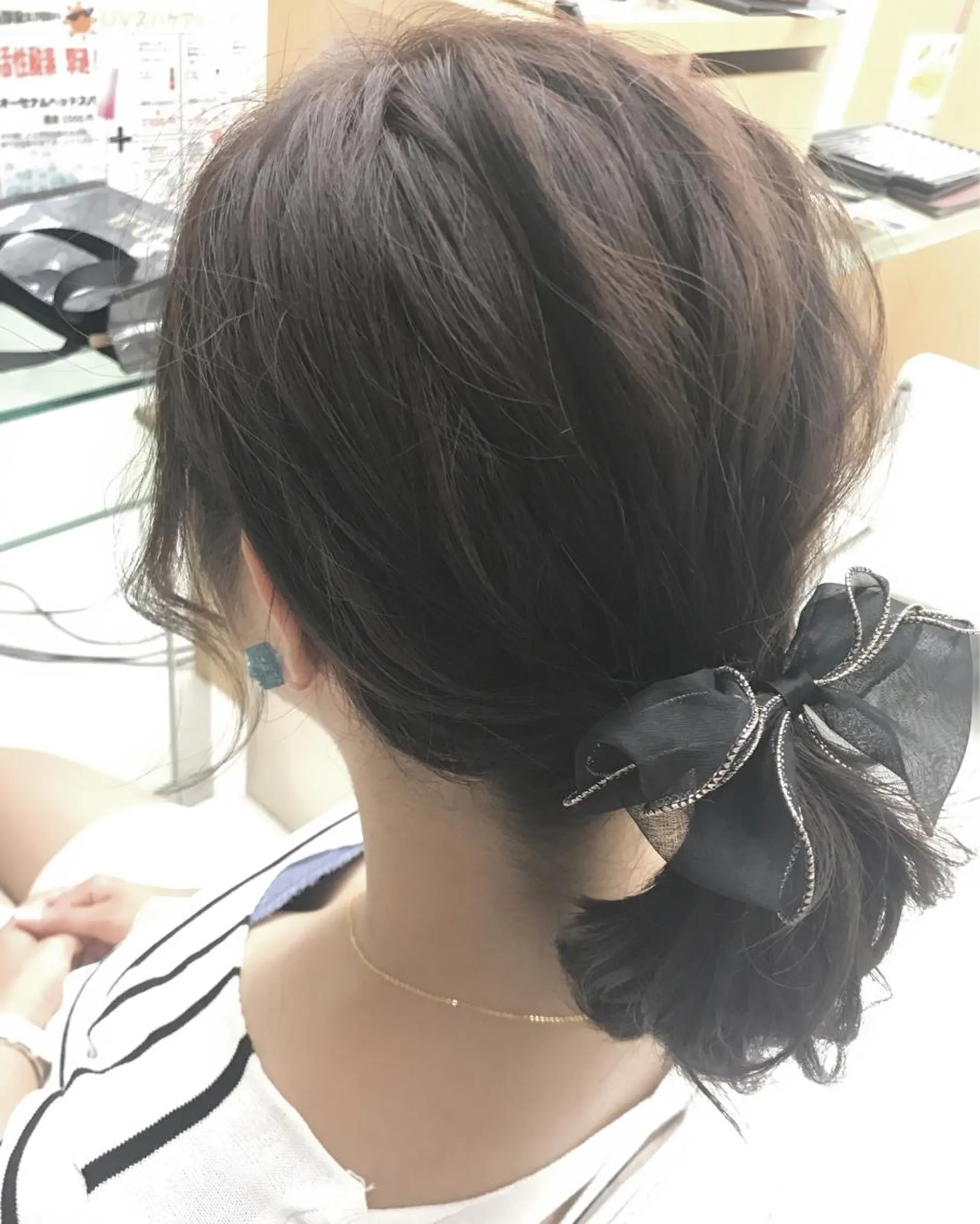 セミロング ヘアアレンジ 簡単アレンジ 似合わせカット AILEE所属・ウルフカット レイヤーカット上柿のヘアスタイル