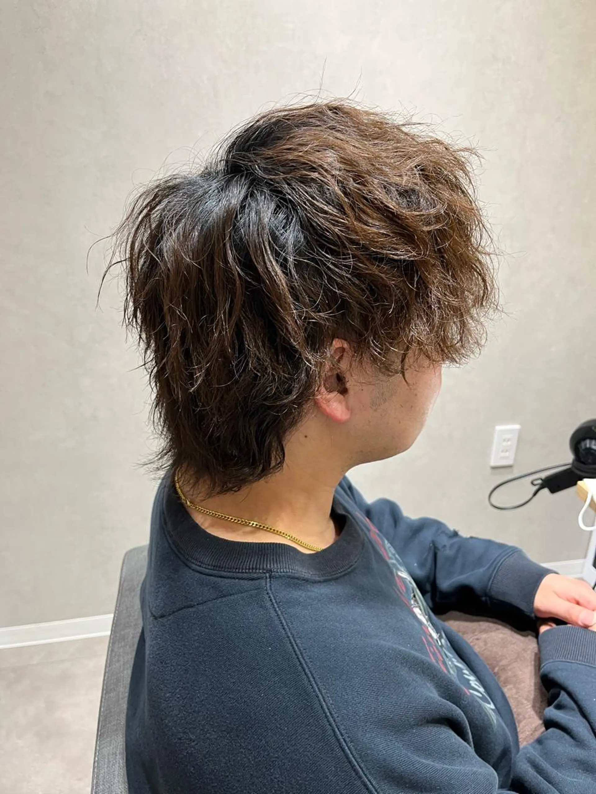 メンズ メンズウルフカット ウルフカット カット パーマ TELA HAIR所属・長谷川 千尋のヘアスタイル