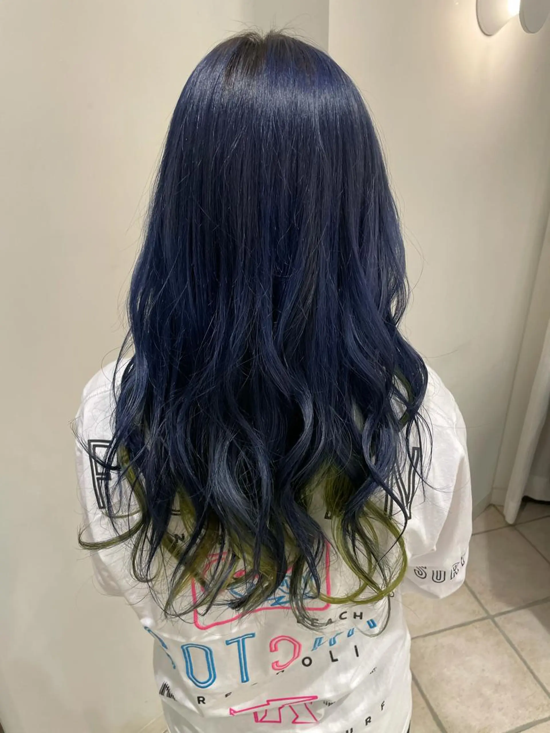 ロング イエローカラー 韓国風ヘア♡ runaのヘアスタイル