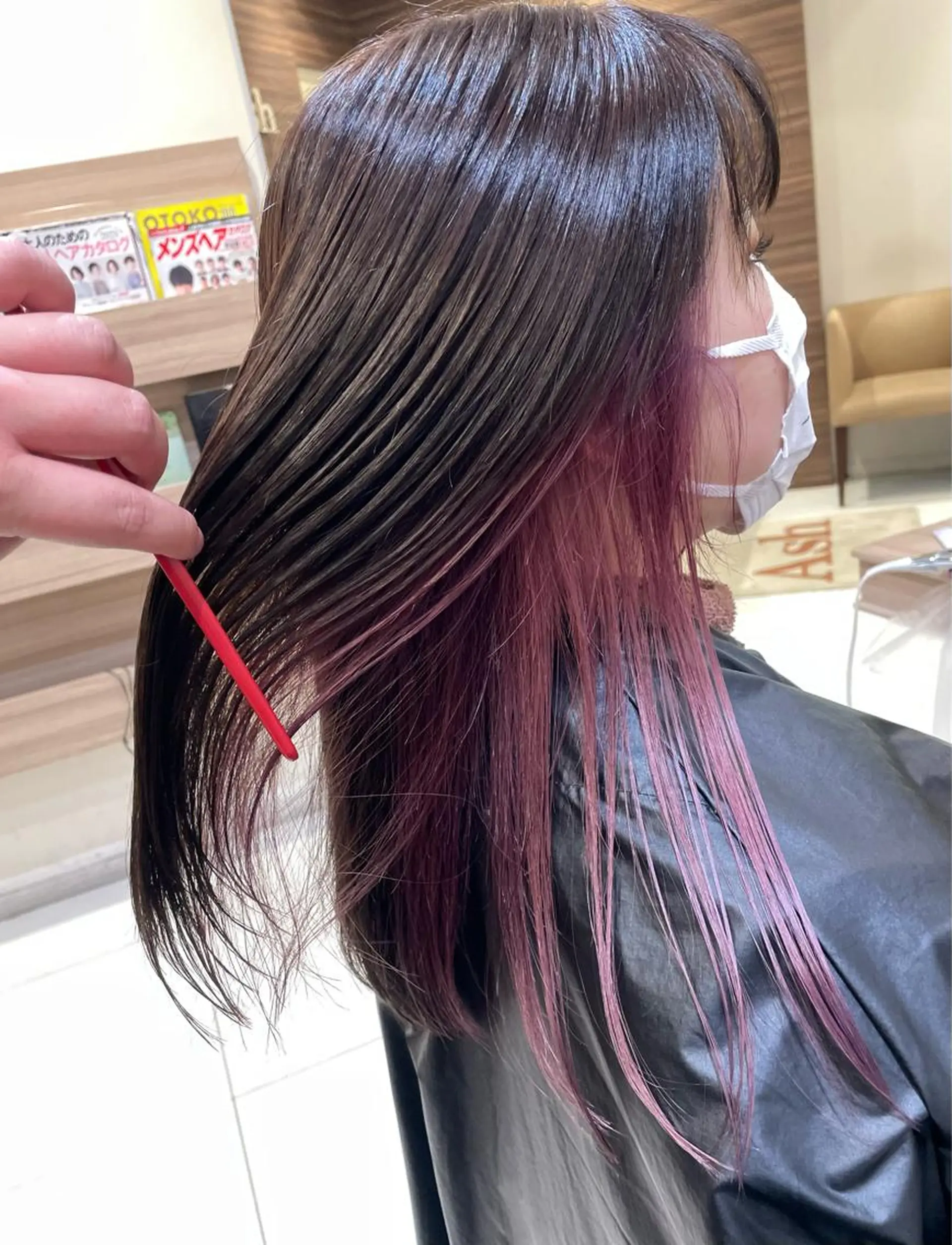 セミロング カラー CUT  STUDIO 141所属・渡部 恭子のヘアスタイル
