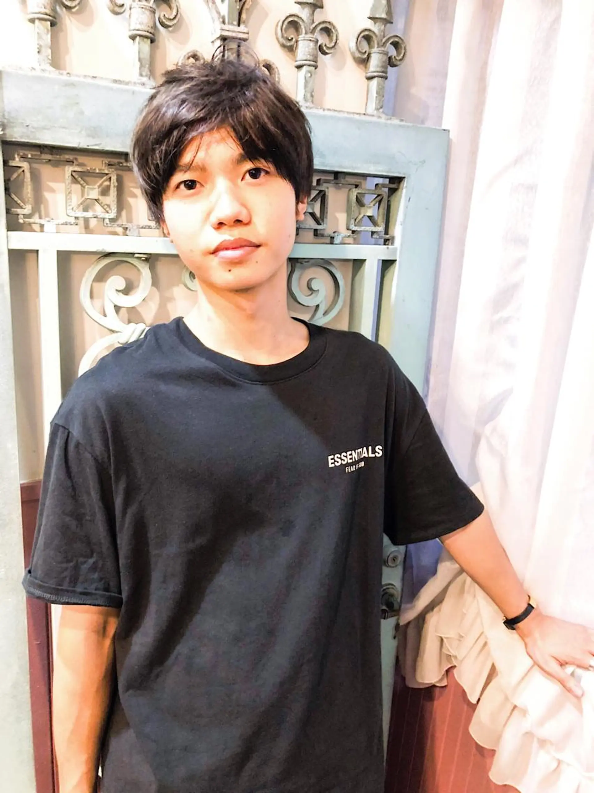 ショート カラー パーマ ヘアアレンジ メンズ 学生(メンズ向け) 学生 カット ヘアセット 表参道Lise おおいしおりのヘアスタイル