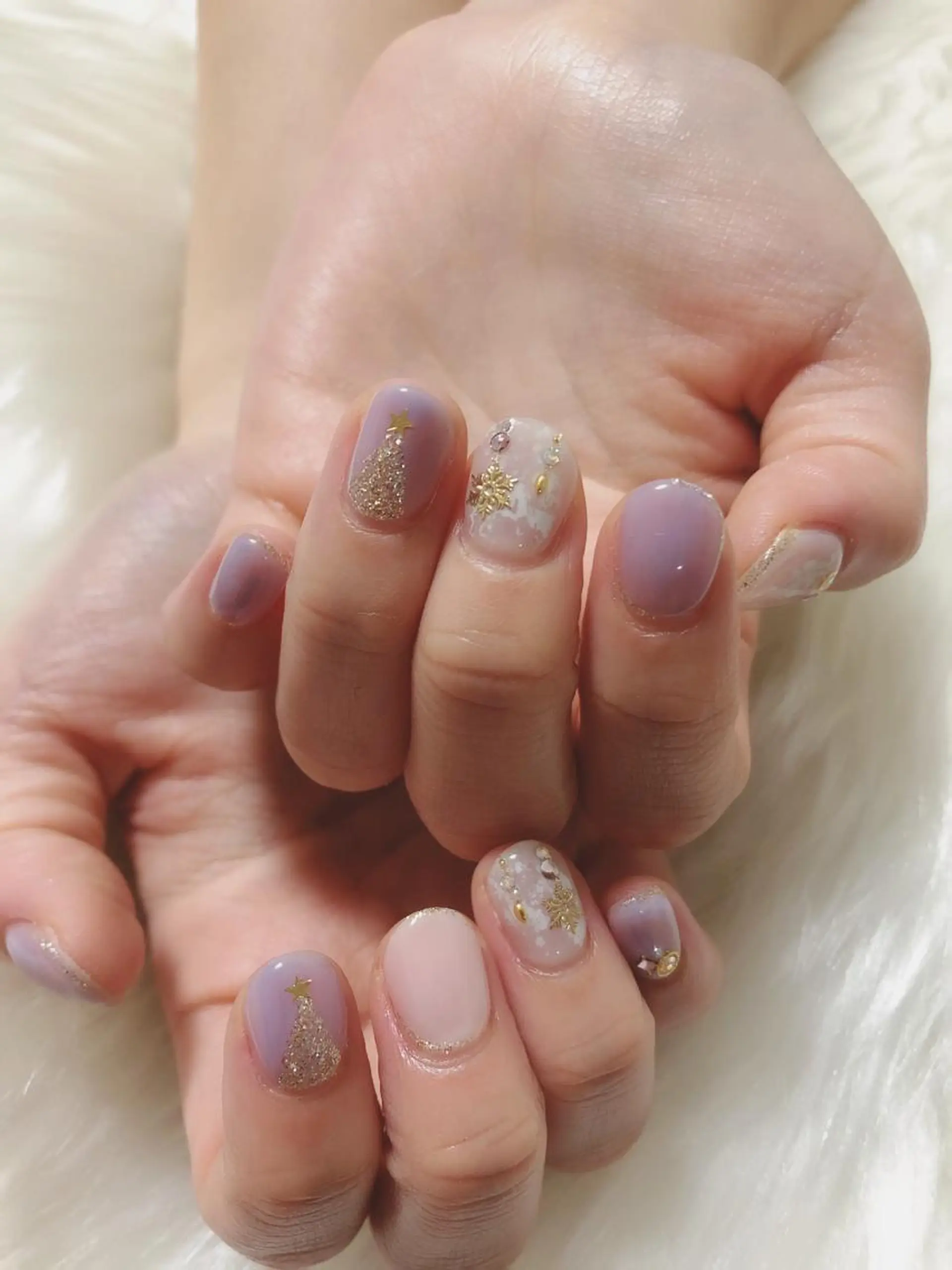 ネイル 冬ネイル kiki nail 二子玉川のネイルデザイン