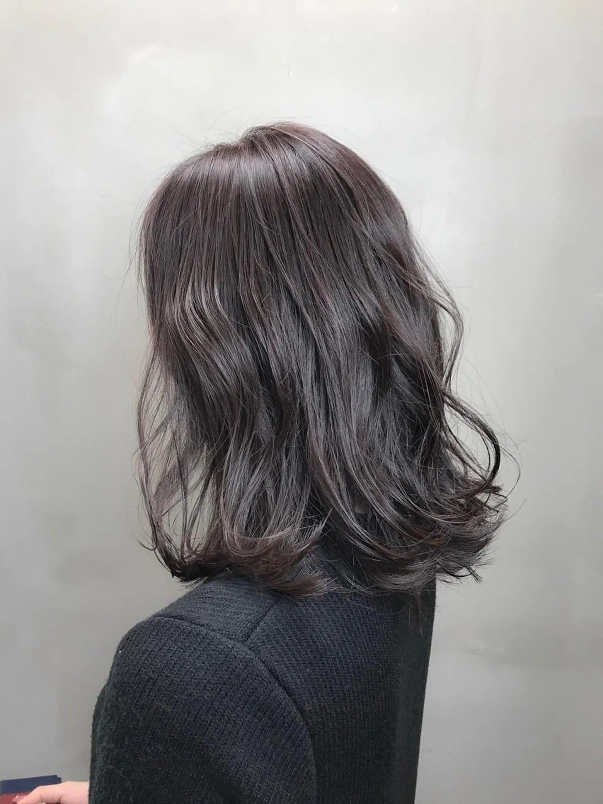 ミディアム カラー ラベンダーカラー ラベンダーグレー eclair.髪質改善&トリートメント所属・【艶髪、透明感】西村 有司のヘアスタイル
