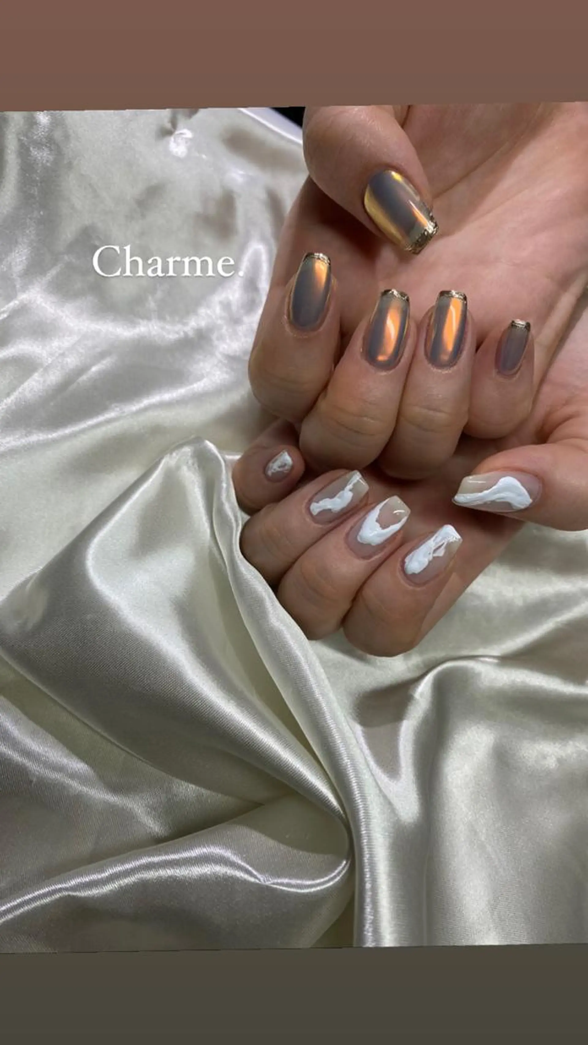 ネイル 持ち込み ニュアンスネイル ハンドネイル ハンドケア Charme. NOBUKOのネイルデザイン
