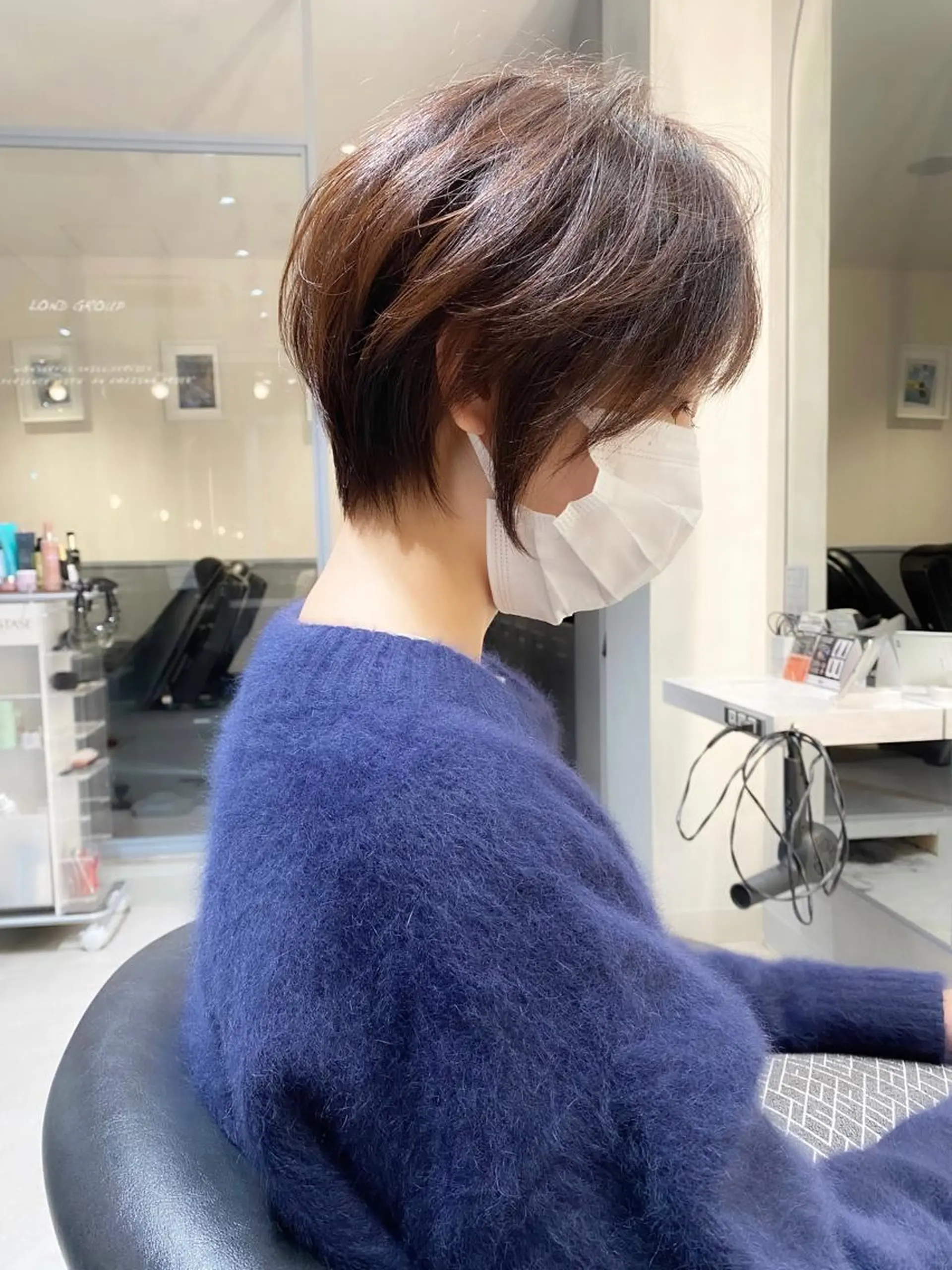ショート カラー ショートボブ ボブ ショートヘア カット ヘアカラー トリートメント ショート ショートボブ斉藤航人のヘアスタイル