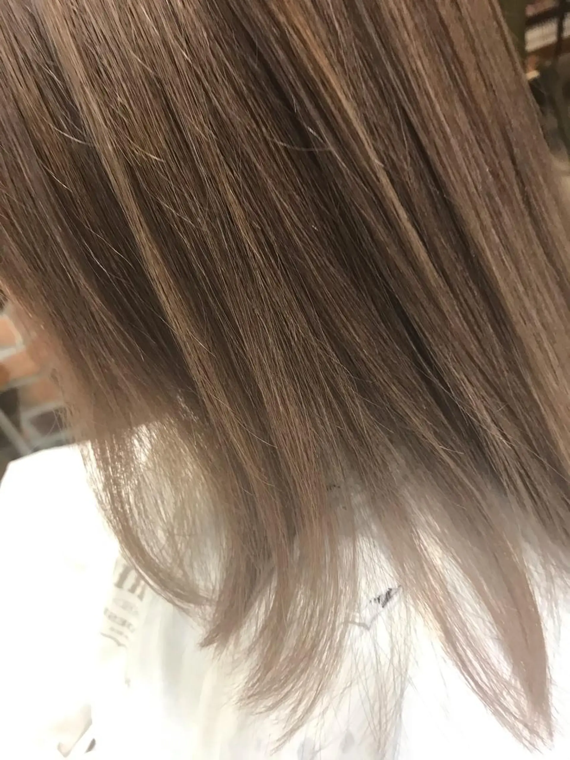 ミディアム カラー パーマ ヘアアレンジ メンズ キッズ ベージュカラー ミルクティーベージュ Forest. -髪質改善-のヘアスタイル