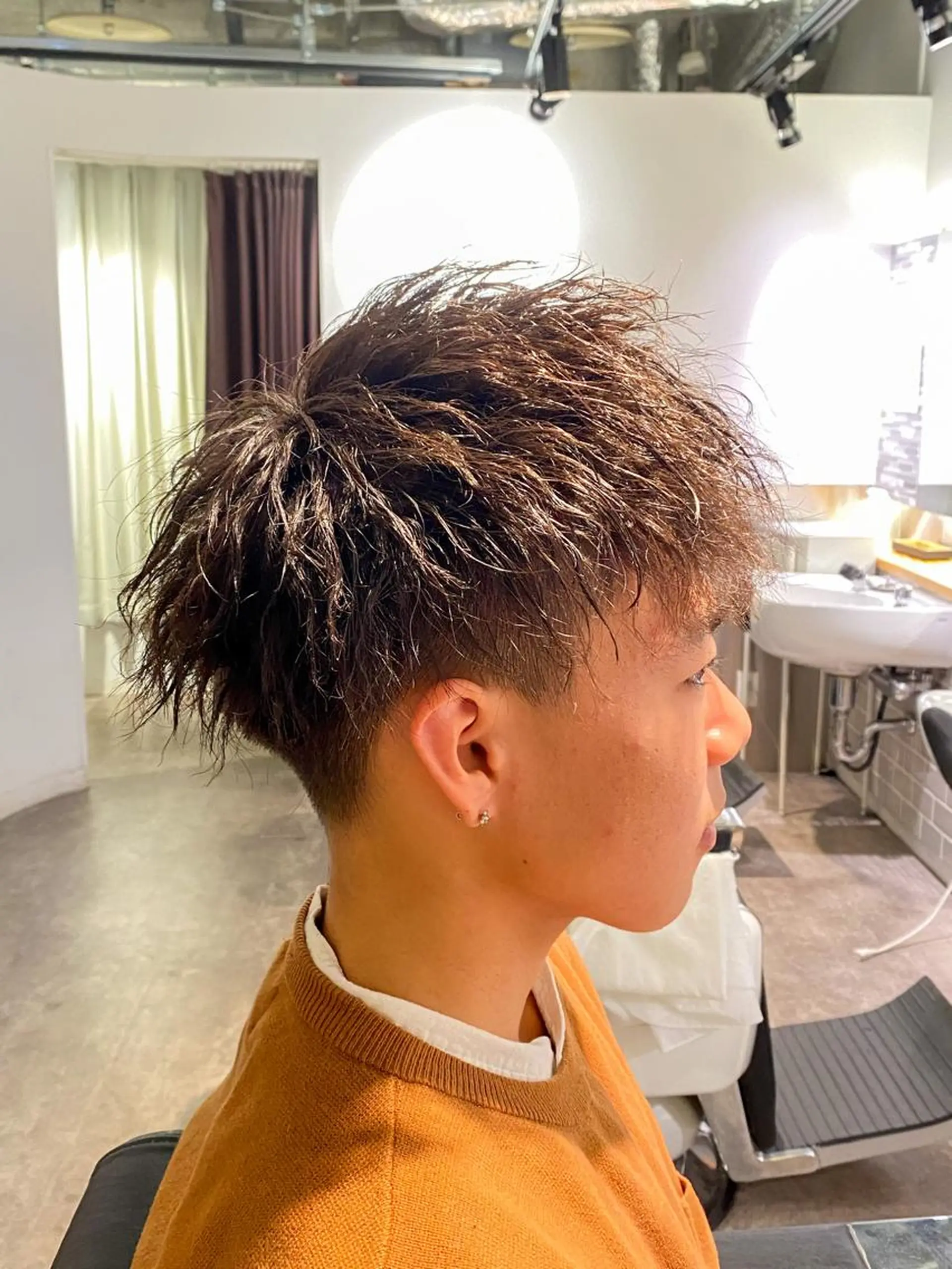 ショート パーマ メンズ FRISEUR smile&gentleman所属・【川西能勢口駅1分】 木村　翔乃佑のヘアスタイル