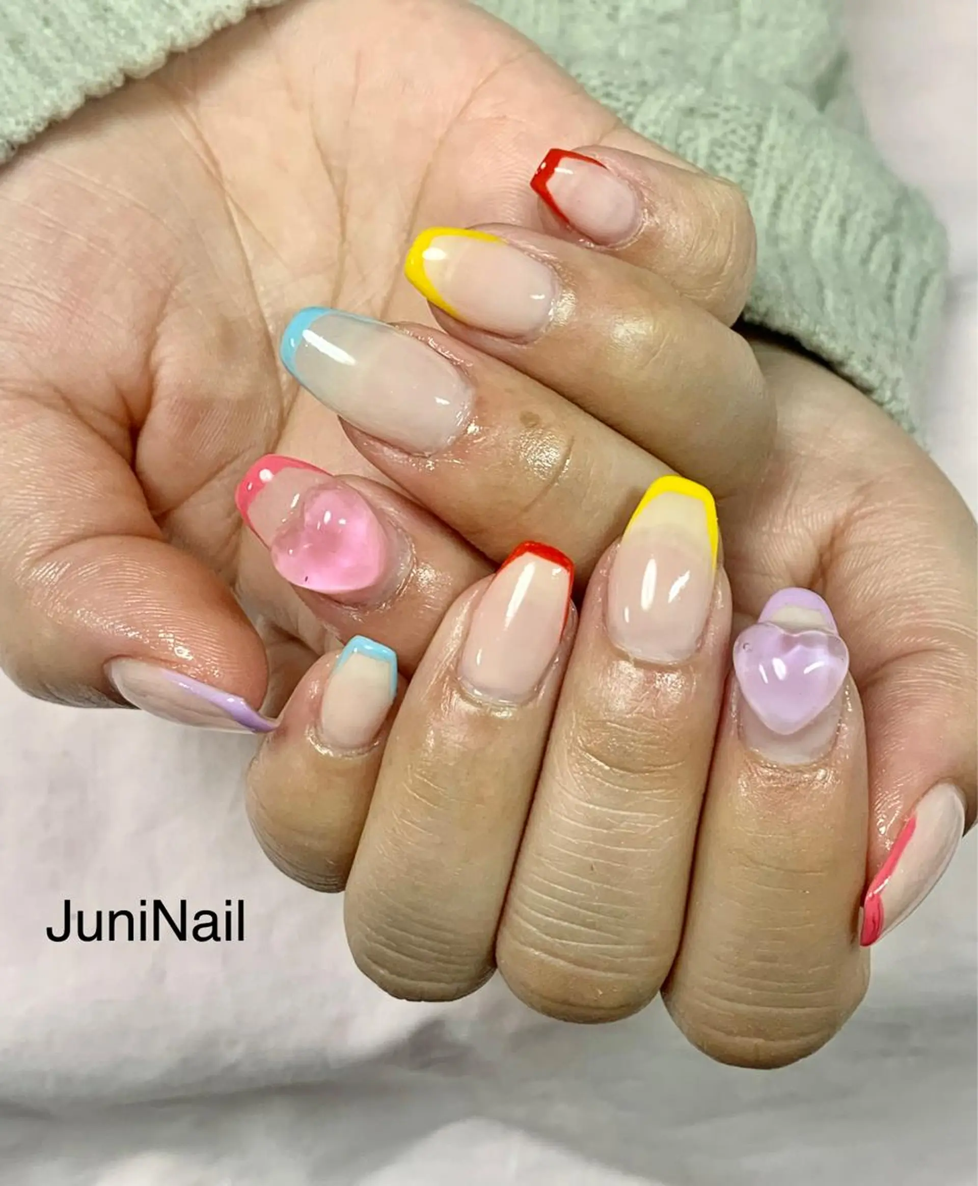 ネイル ハンドネイル JuniNail韓国 ネイリストsuのネイルデザイン