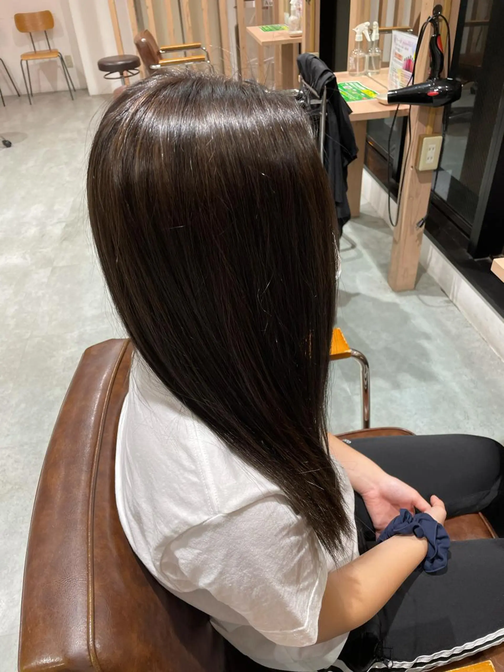 ロング カット 縮毛矯正 ルービック難波所属・Rubik難波樽本 譲二のヘアスタイル