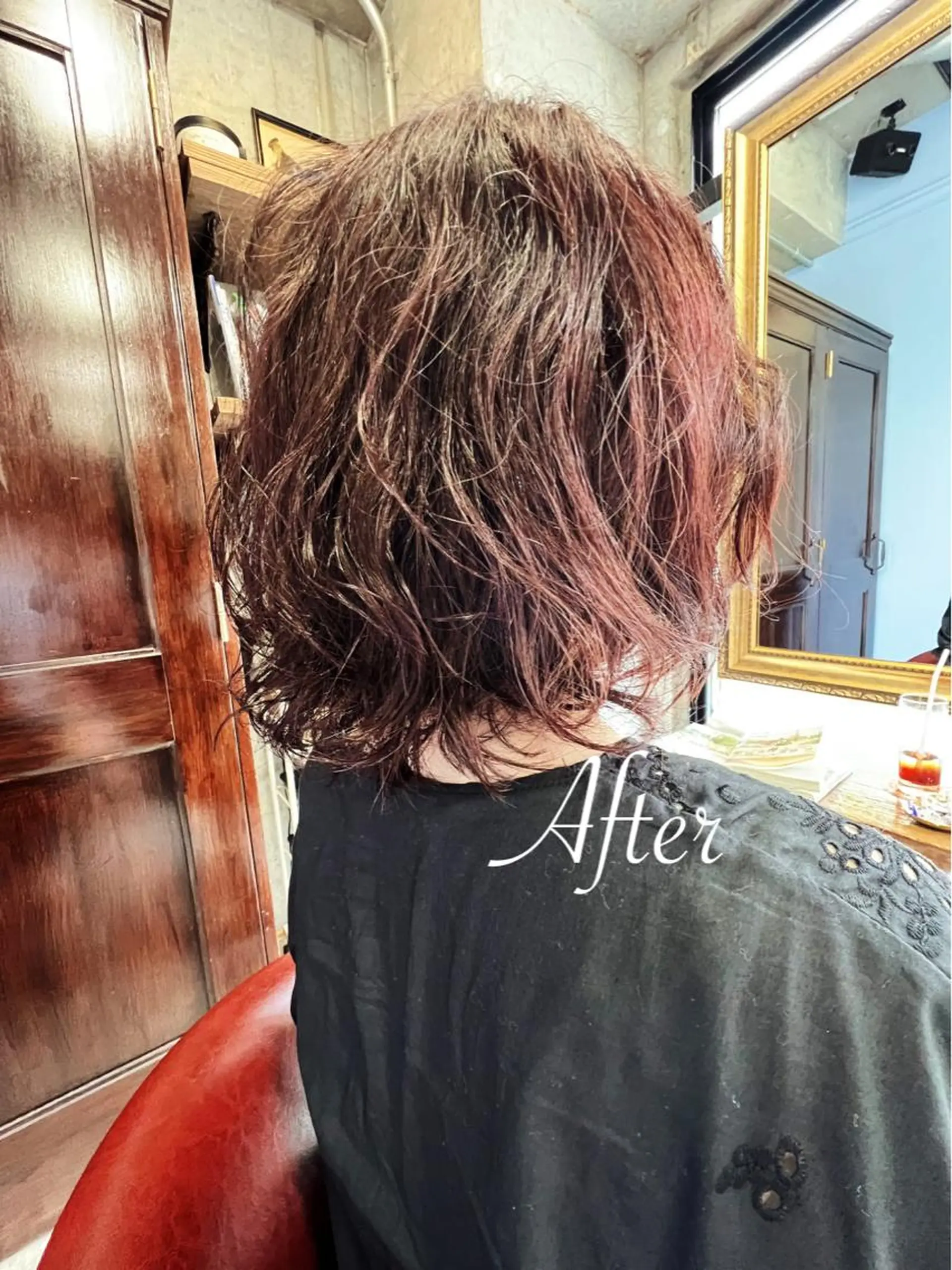 ミディアム カラー パーマ オーナースタイリスト 佐藤のヘアスタイル