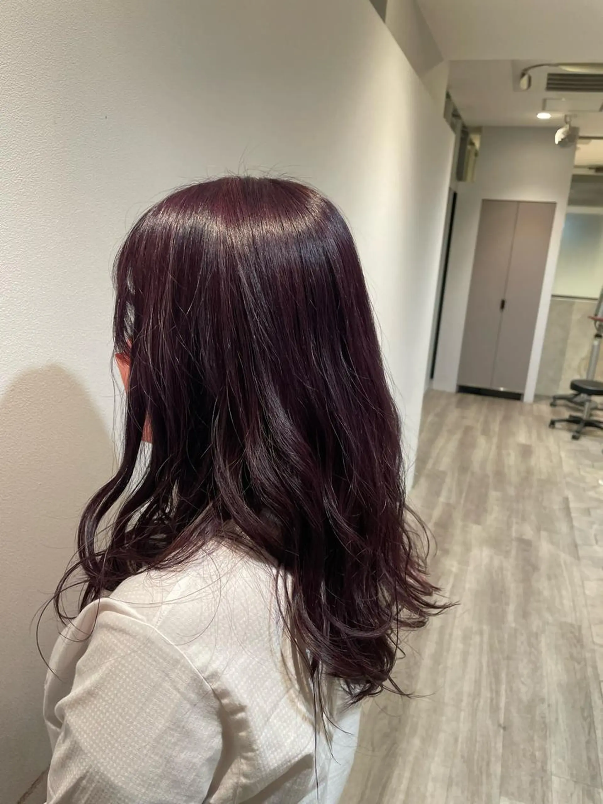 セミロング カラー ラベンダーカラー バイオレットカラー EARTHセンター南店所属・宮澤 理久のヘアスタイル