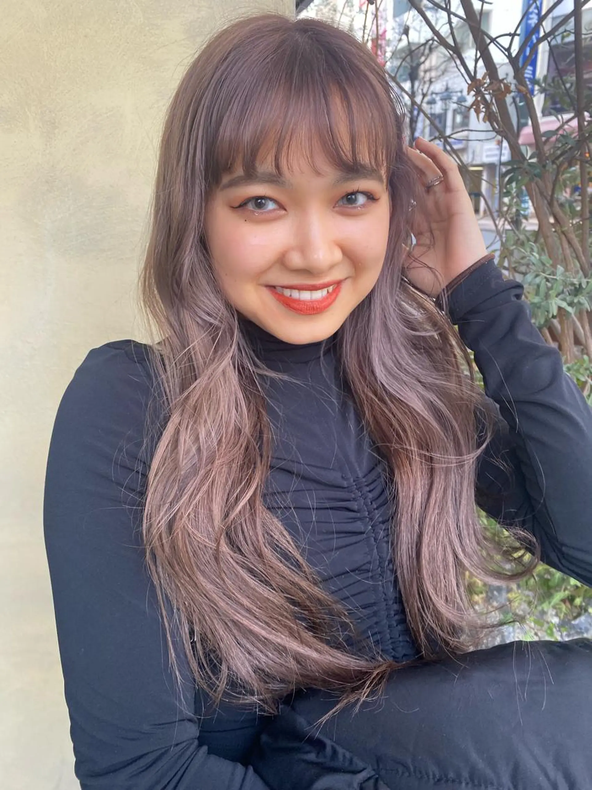 ロング カラー 卒業式のヘアスタイル ヘアカラー 艶髪／クロスパーマ ♡Tsuzumiのその他イメージ