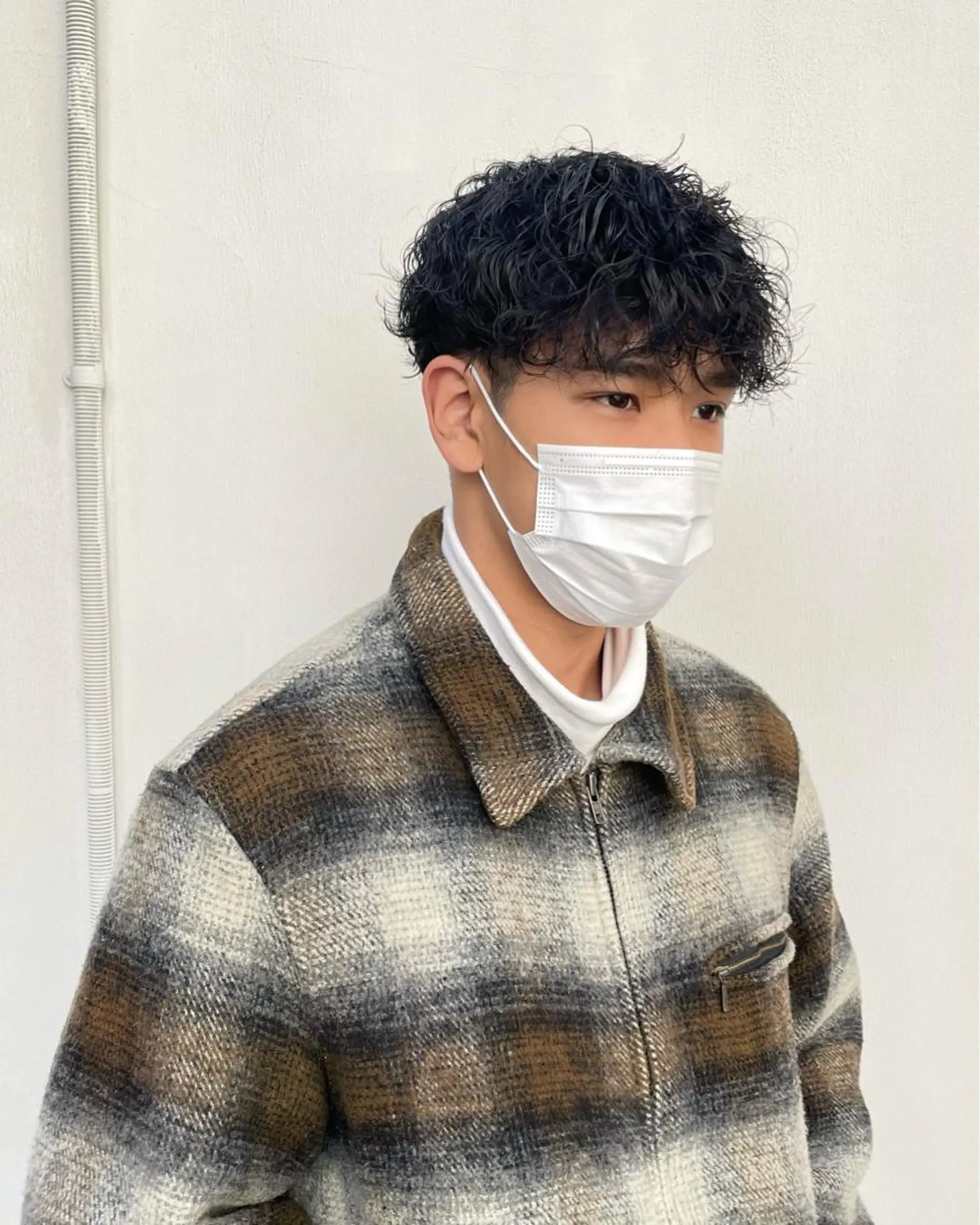 パーマ カット パーマ 栢原 達也のヘアスタイル