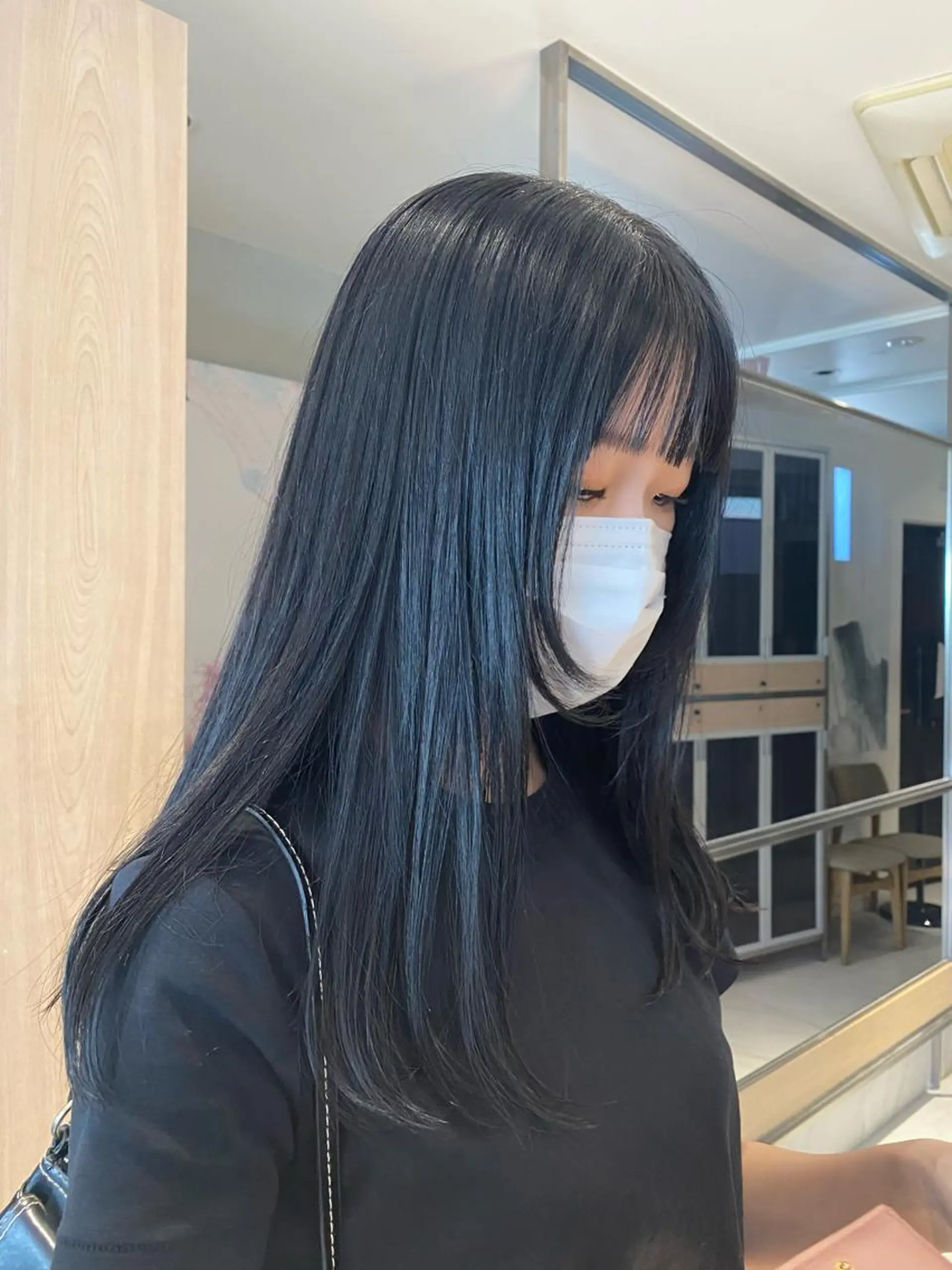 ロング カラー カット ヘアカラー トリートメント ヘッドスパ ヘアセット 艶髪/ダークトーン 🩶丸山日向のヘアスタイル