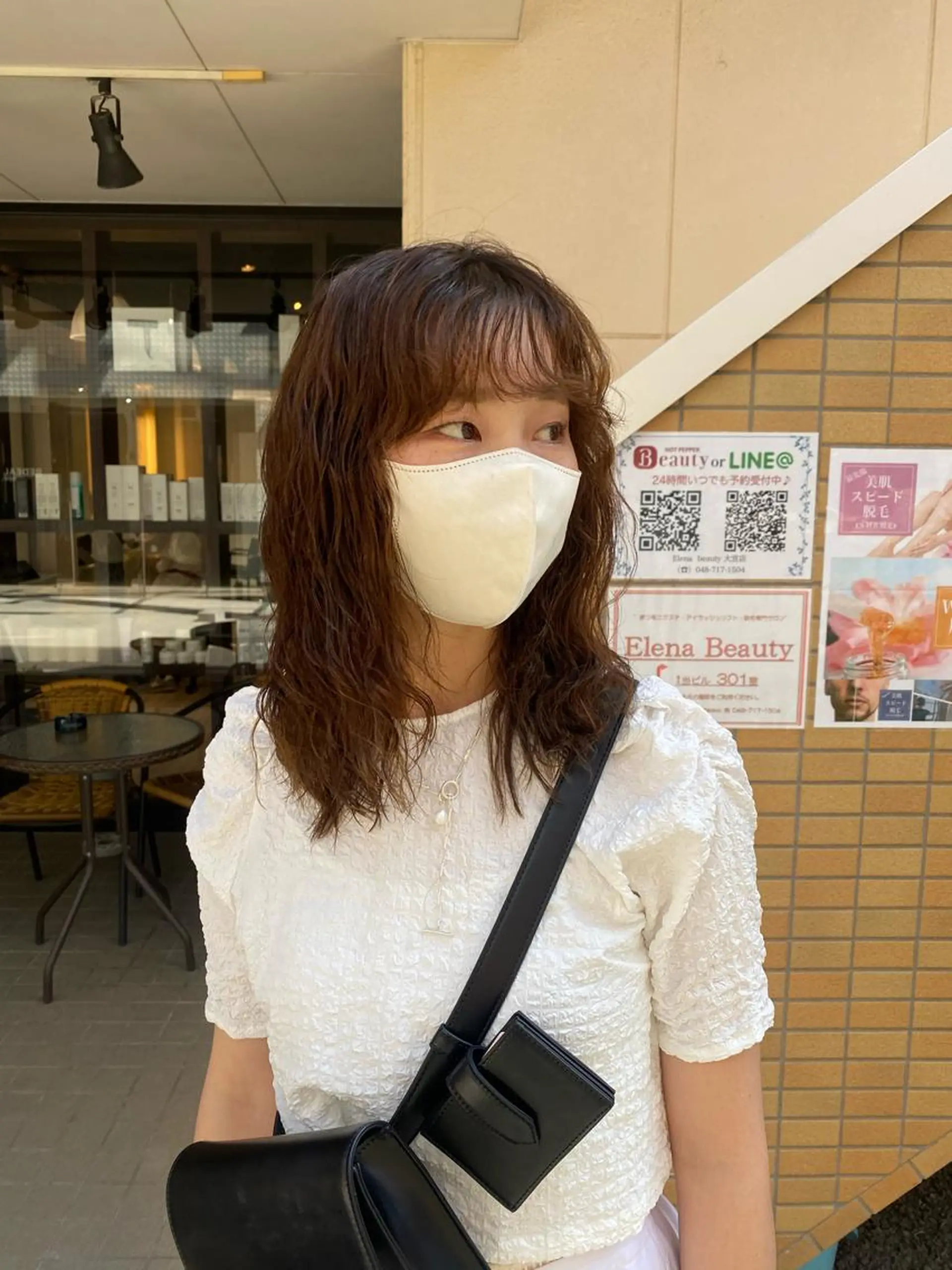 セミロング セミロングパーマ カット パーマ トリートメント 西山 恵太郎のヘアスタイル