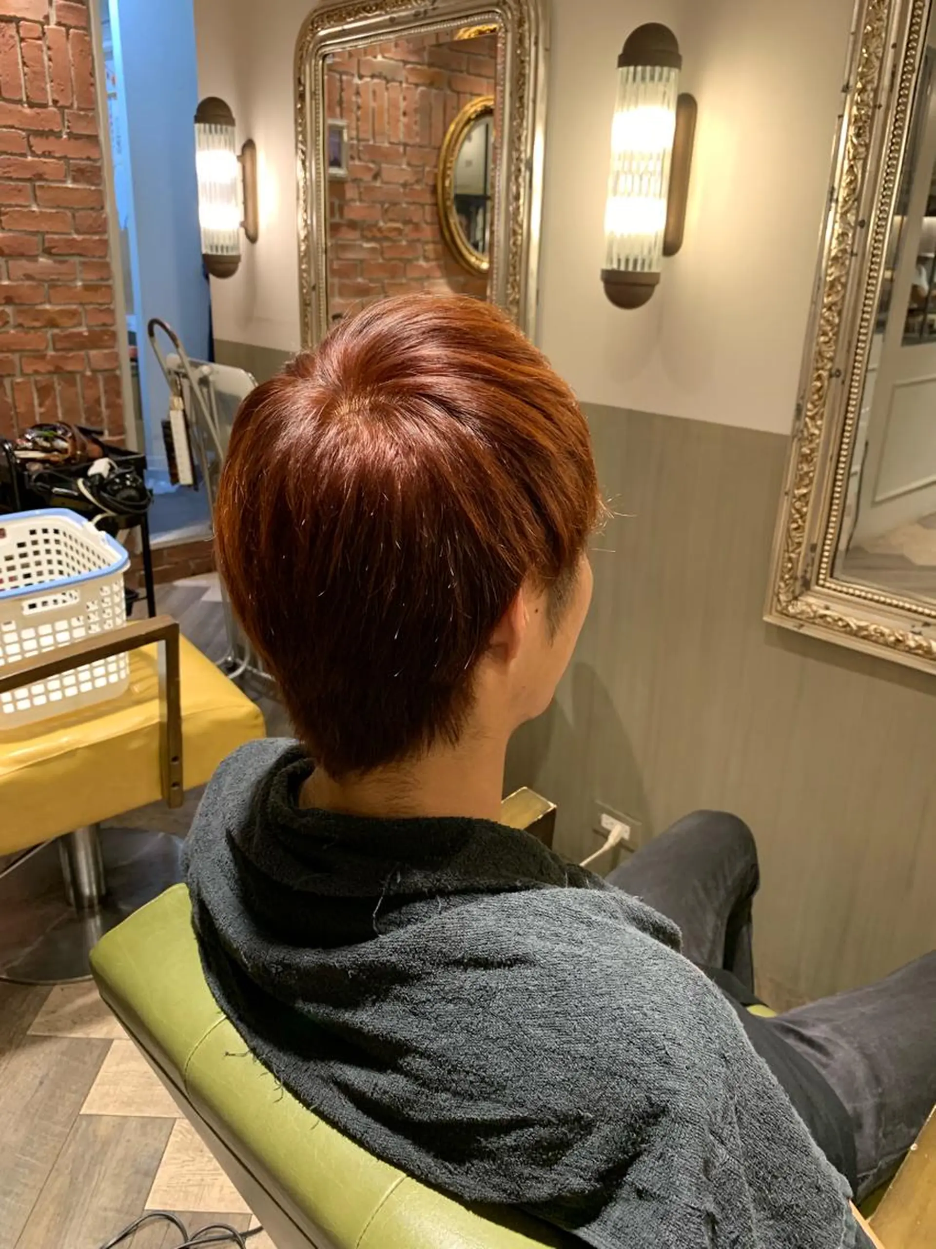 カラー メンズ オレンジ 美容室moon所属・韓国スタイル🇰🇷 annaのヘアスタイル