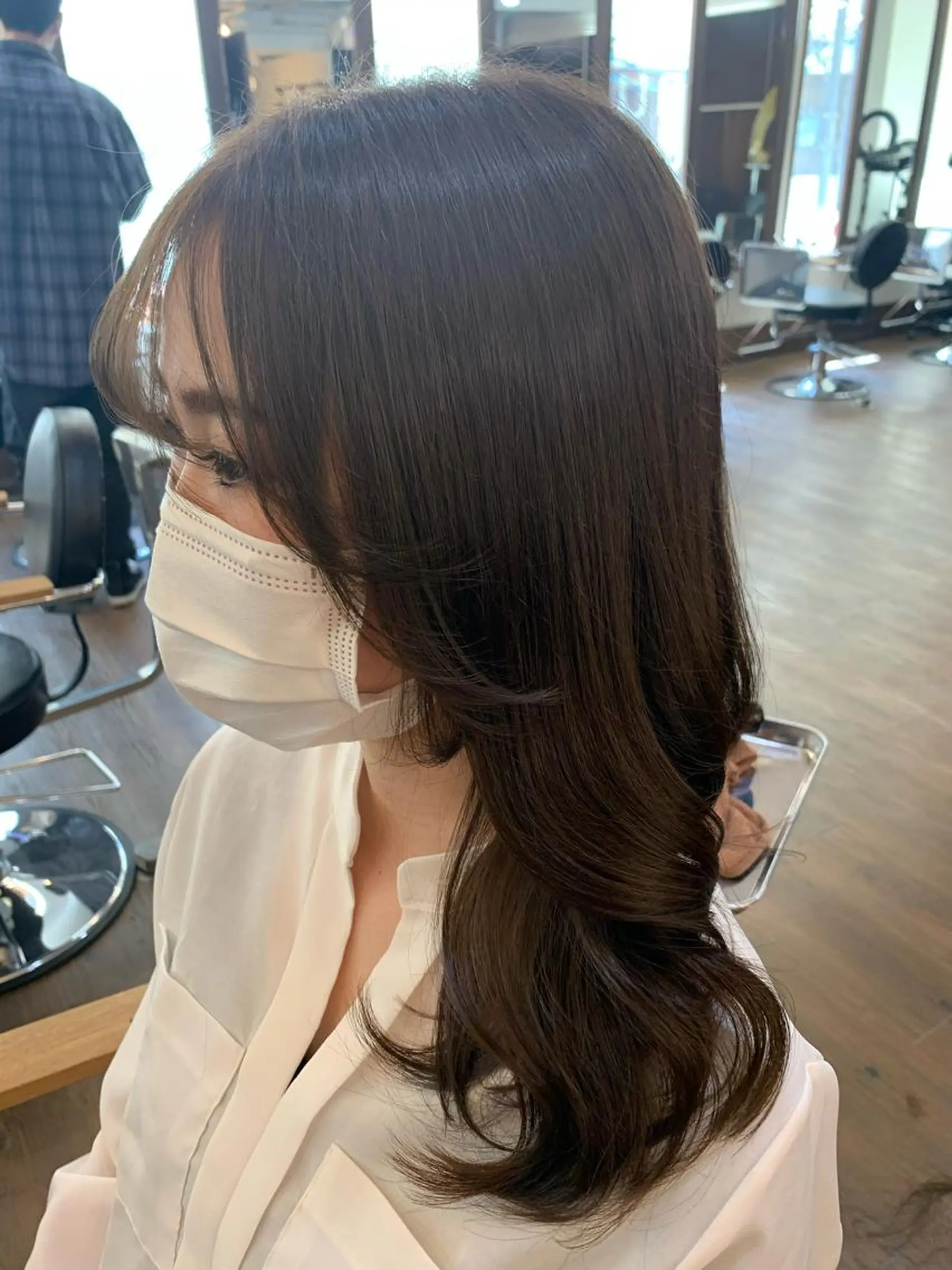 ロング カット u n aのヘアスタイル