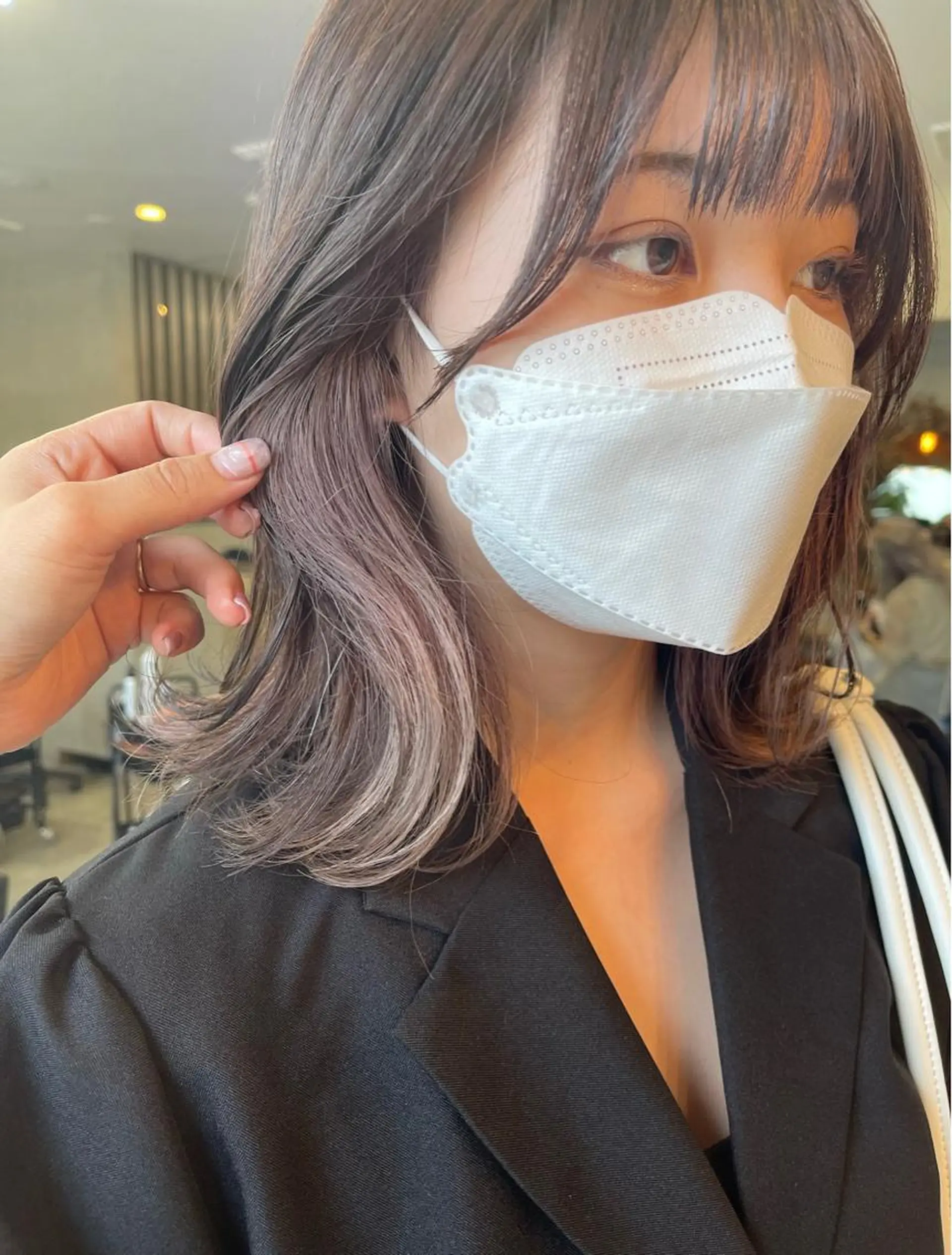 ショート カラー ヘアアレンジ miyu🎀まつ毛 /耳つぼジュエリーのマツエク・マツパデザイン