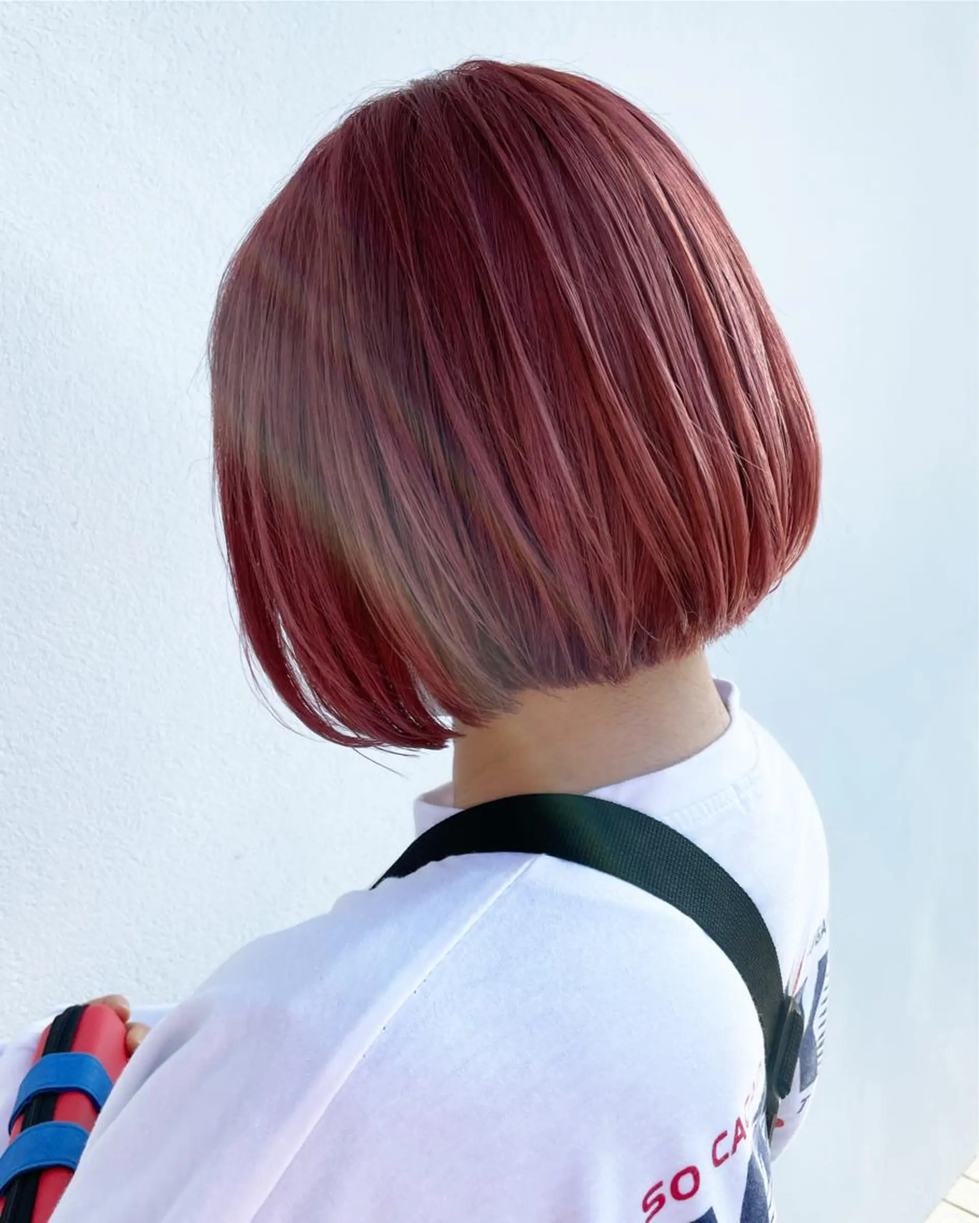 ショート カラー ワンレンボブ ハイトーンカラー ピンクカラー ボブ カット ヘアカラー バレイヤージュカラー 特化美容師✨星皓太のヘアスタイル