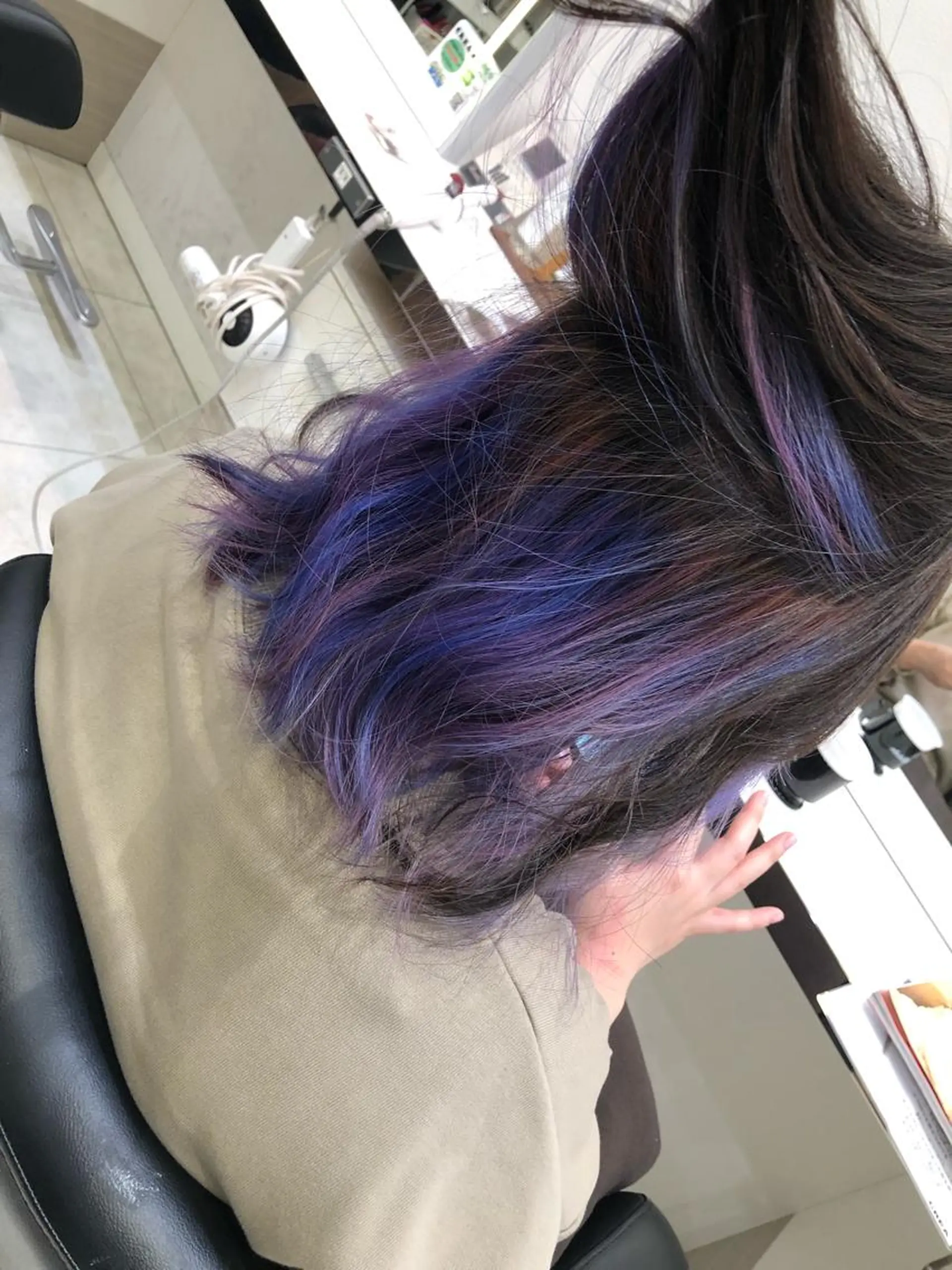 ミディアム ハイライト 岸 保奈美のヘアスタイル