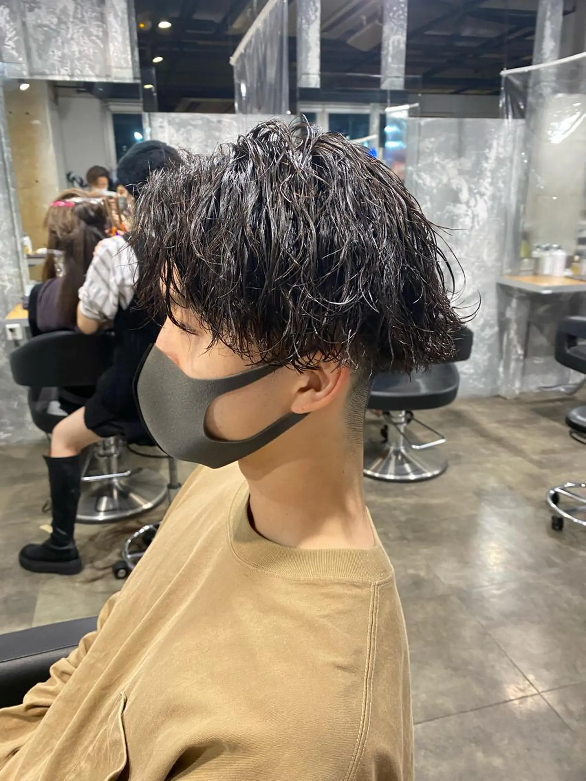 ショート パーマ メンズ 🟦ニュアンス/メン ズパーマ横浜🟦のヘアスタイル