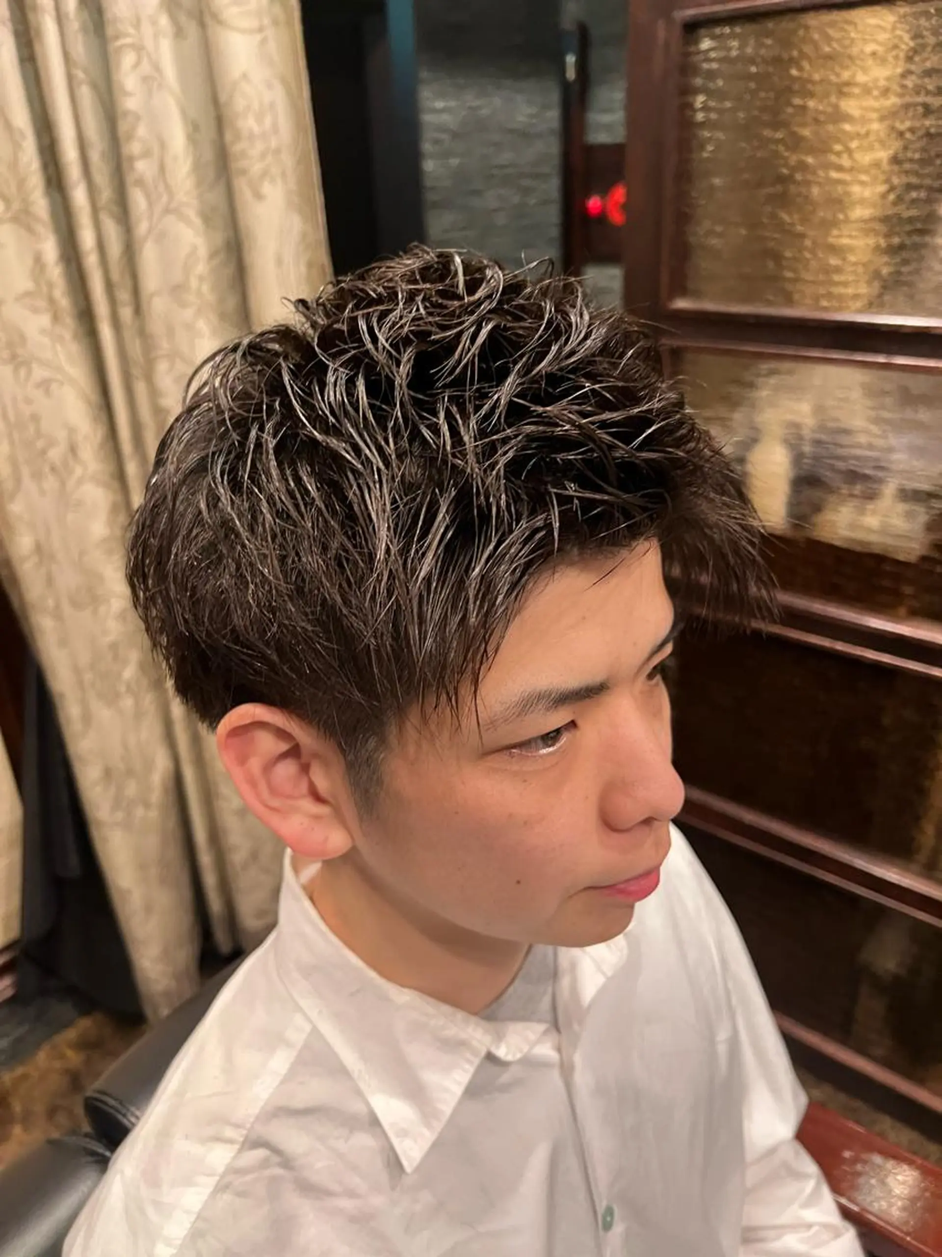 ショート メンズ メンズパーマ 圓子 快のヘアスタイル