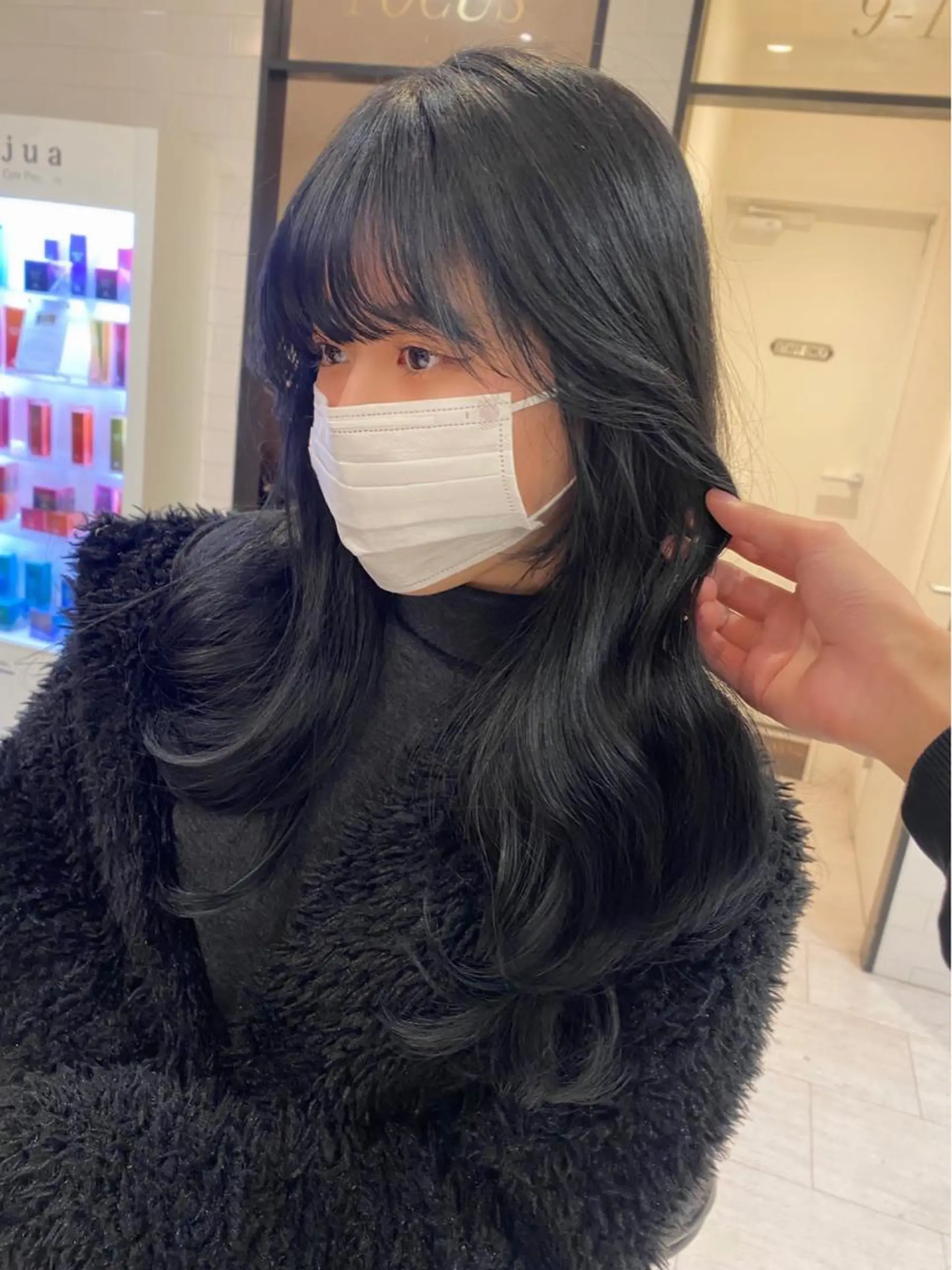 ロング 韓国風ヘア レイヤーカット カット ヘアカラー 韓国トレンドヘア しゅーやのヘアスタイル