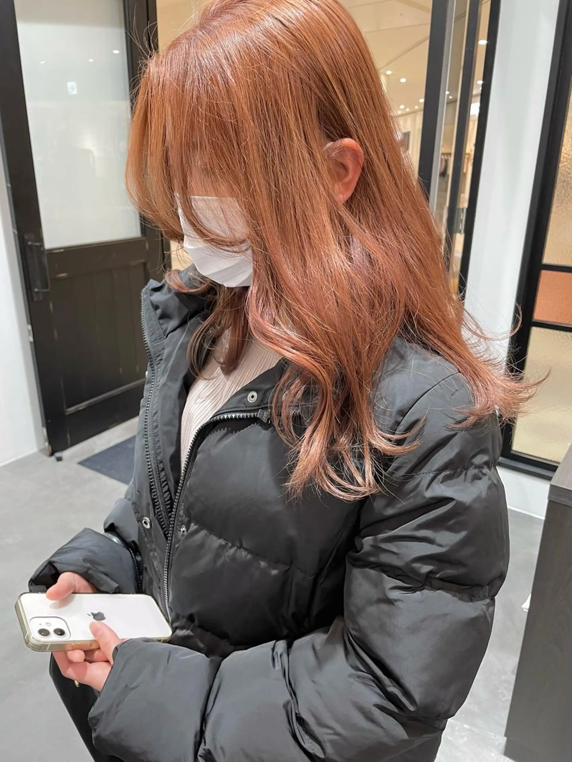 ロング カラー ヘアアレンジ ヘアカラー トリートメント 小倉 愛里のヘアスタイル
