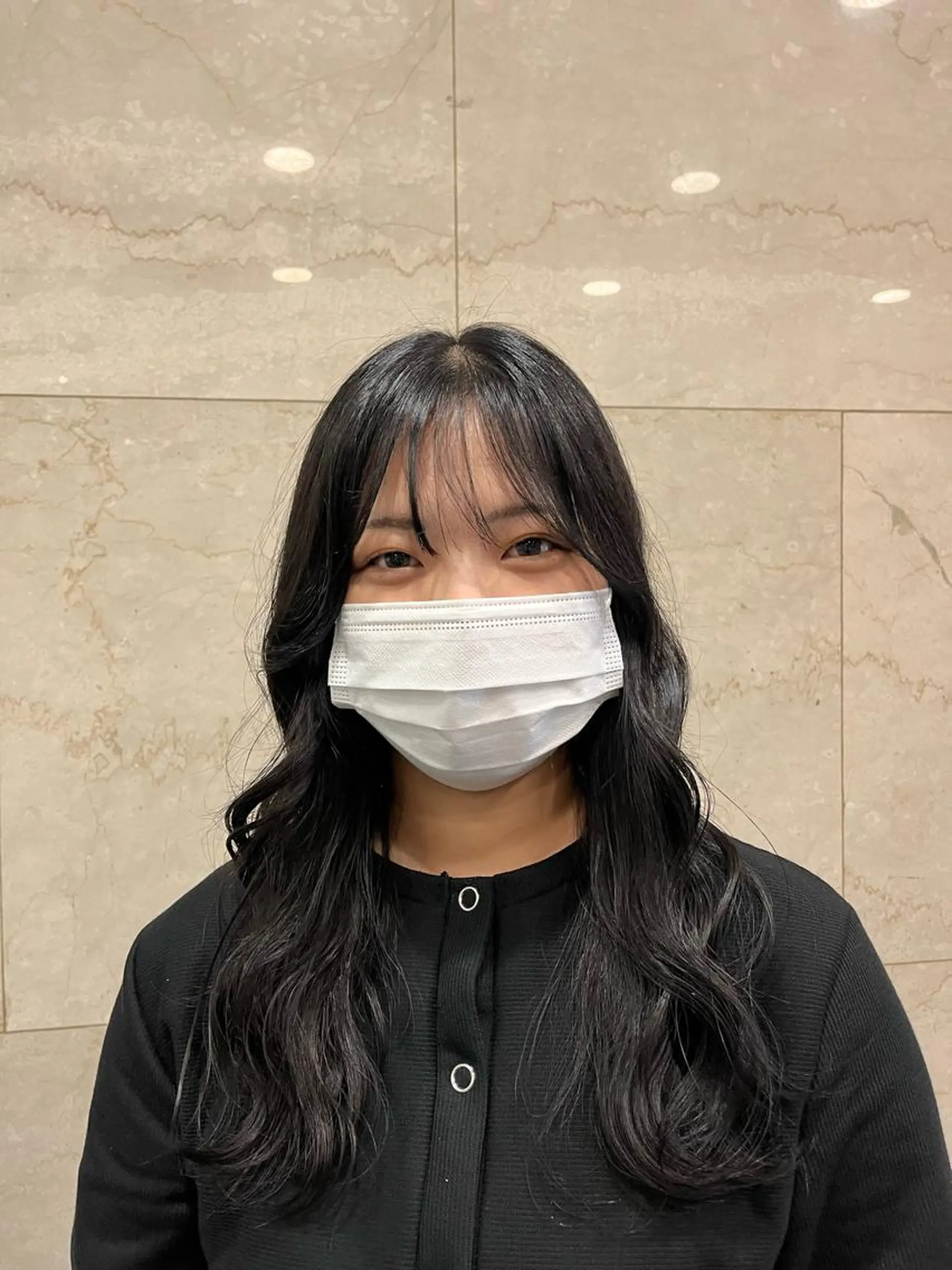 カラー えんぐちとも／透明感 カラー／博多ボブのヘアスタイル