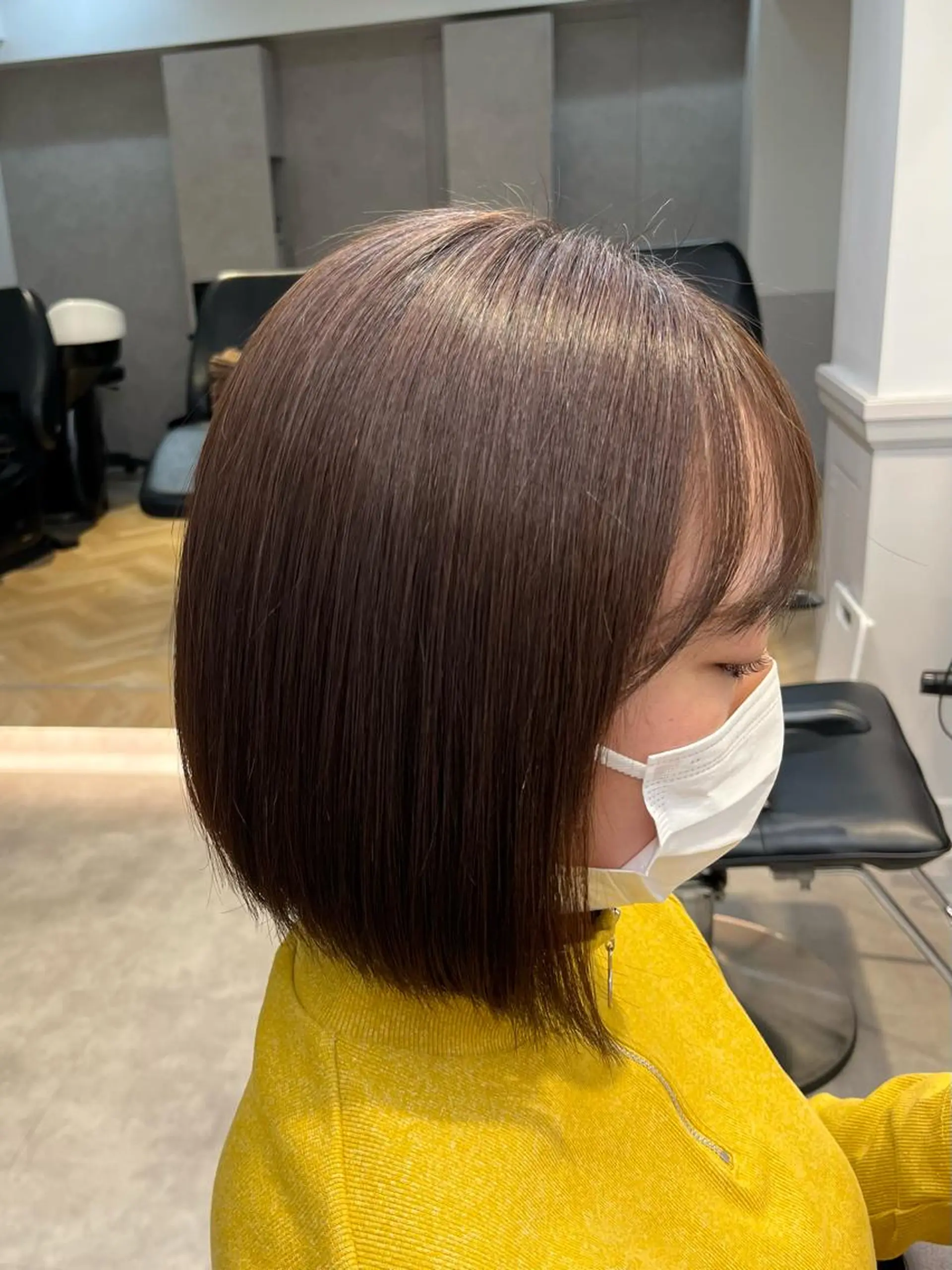 ショート パーマ ボブ マミ☁️ヘアセット/ お呼ばれヘア/浴衣のヘアスタイル
