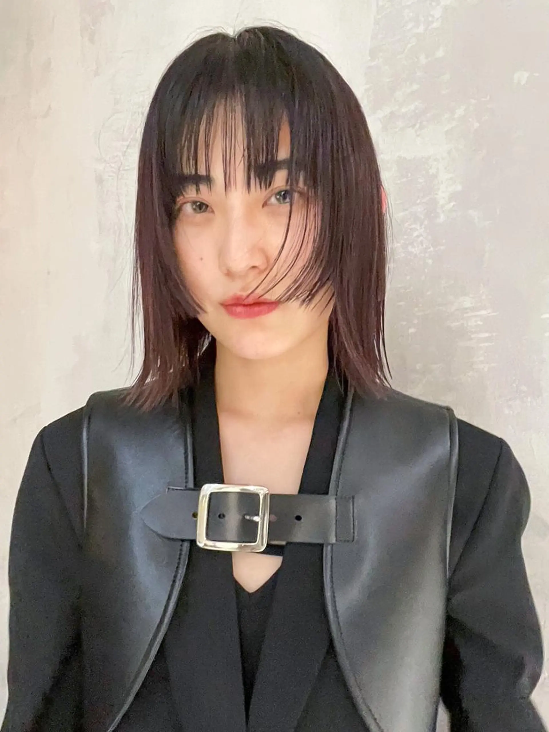 ミディアム カラー パーマ ヘアアレンジ レッドカラー ボブ カット ヘアカラー トリートメント ITbyALBUM 下北沢店のヘアスタイル