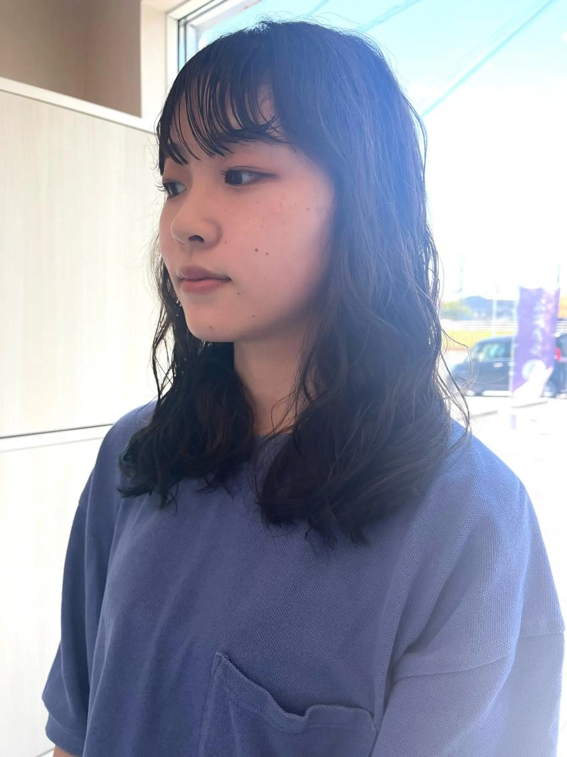 ロング パーマ デジタルパーマ Pocketいわき 深谷 智花のヘアスタイル