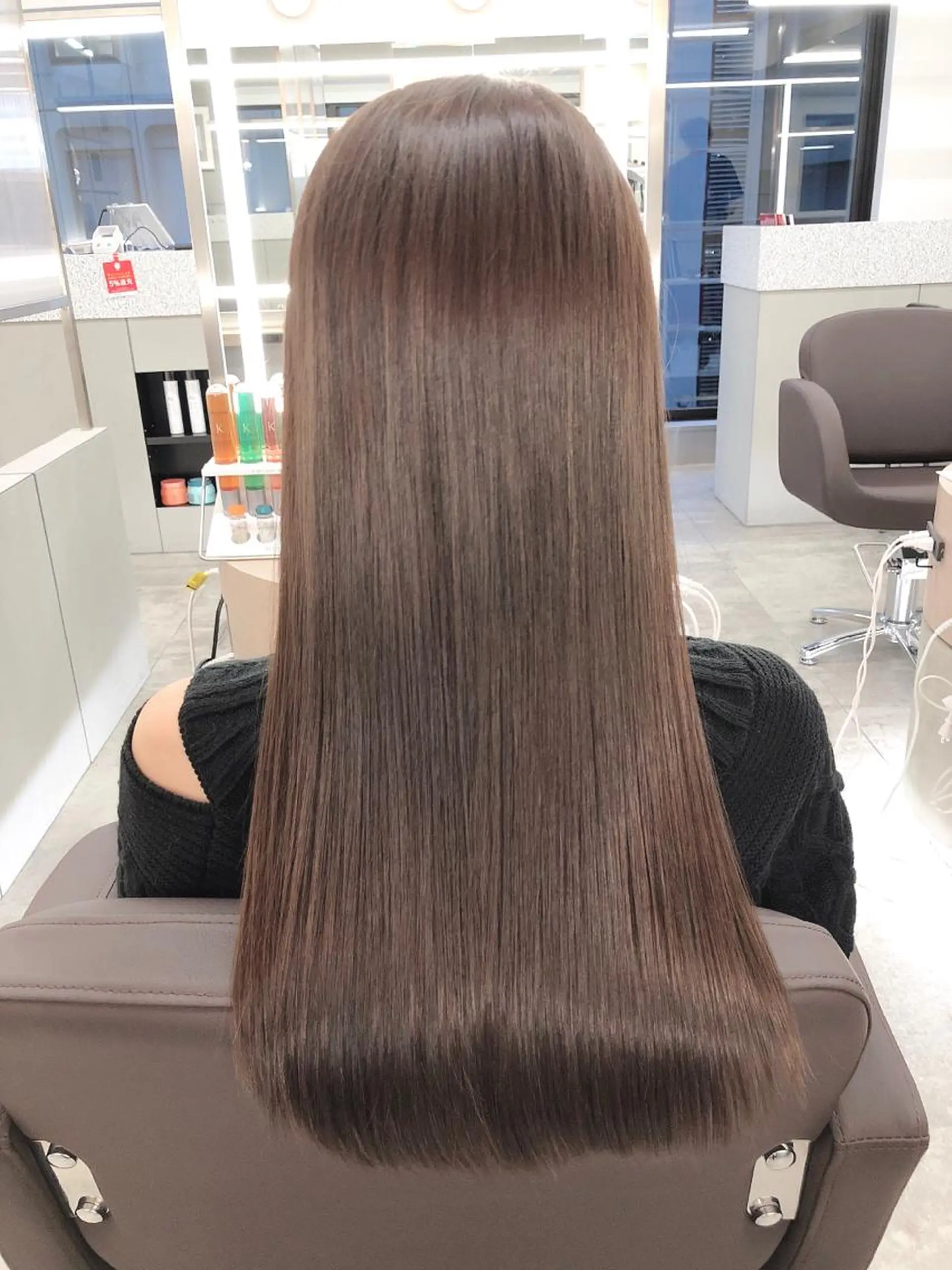 セミロング 似合わせカット 縮毛矯正 カット ヘアカラー 縮毛矯正 トリートメント 【愛され小顔カット】 YOSHIKIヘアのヘアスタイル