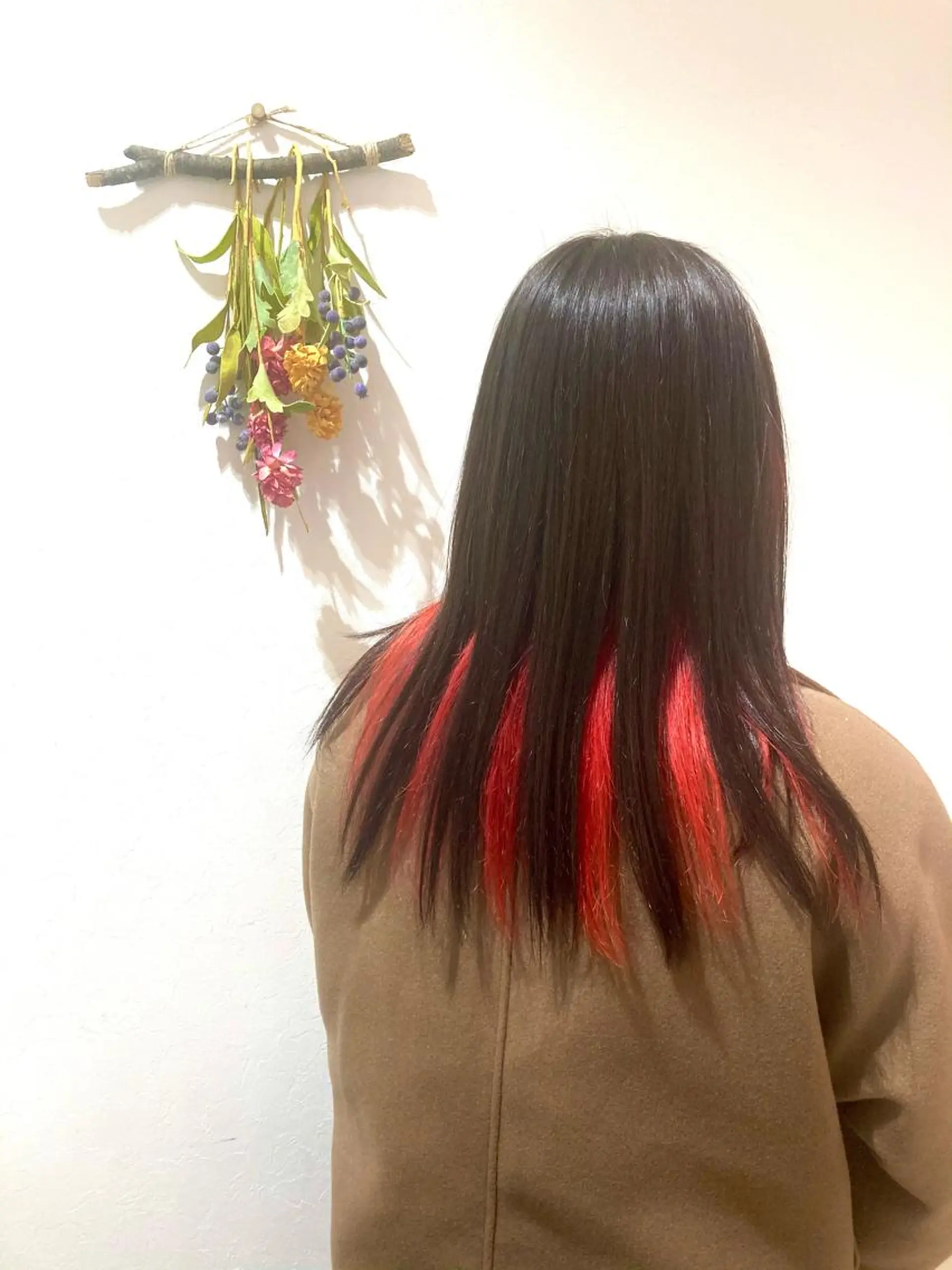 ロング カラー ブリーチ インナーカラー オレンジ カット トリートメント hair salon A 【エース】所属・🫧高鹿汰一髪質改善 /白髪ぼかし🫧のヘアスタイル