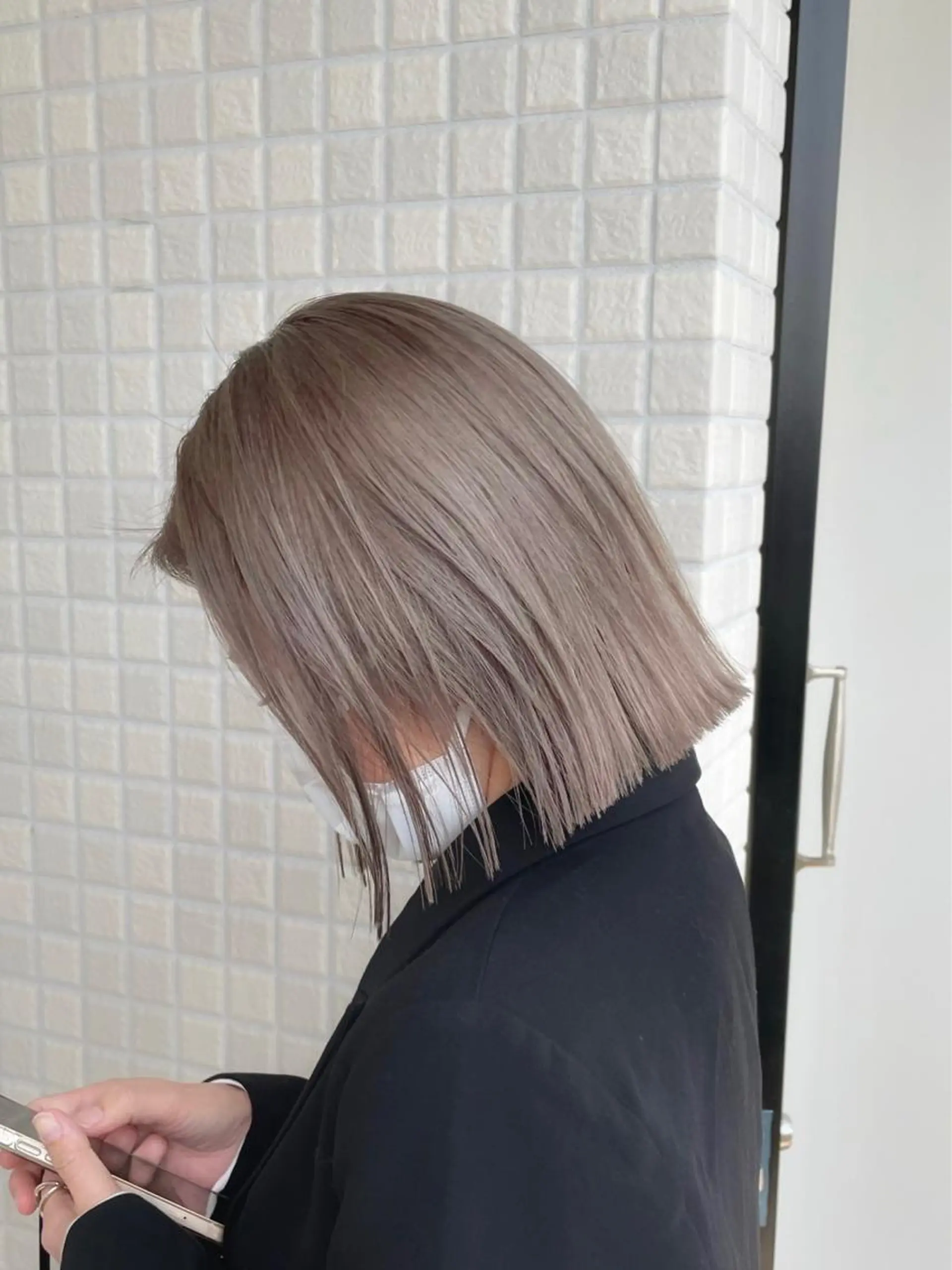 ショート カラー ベージュカラー ボブ カット ヘアカラー トリートメント ヘアセット メンズ特化 パーマ/オザワのヘアスタイル