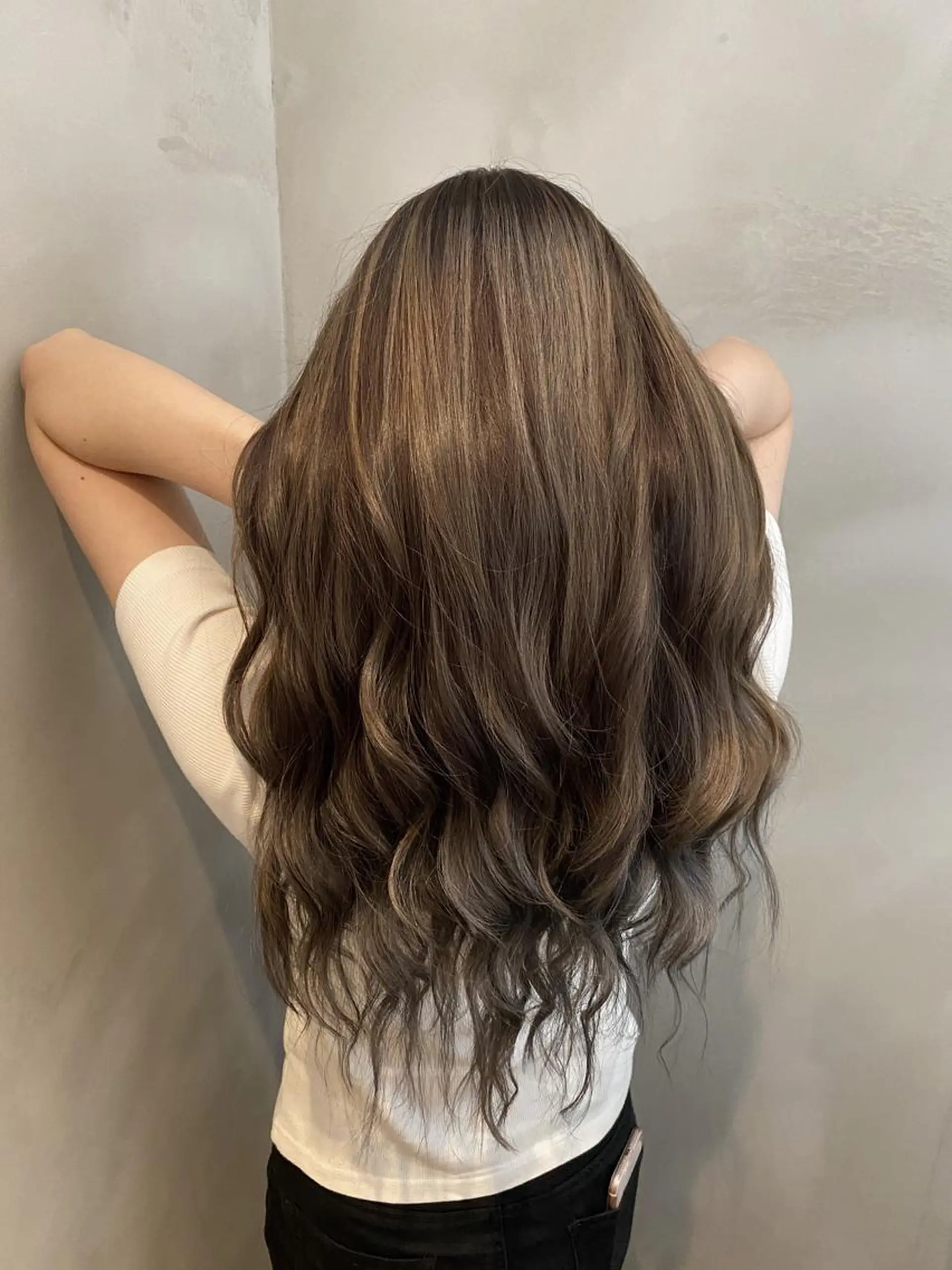 ロング カラー ヘアアレンジ ヘアカラー トリートメント Belle hair Design青野大貴のヘアスタイル