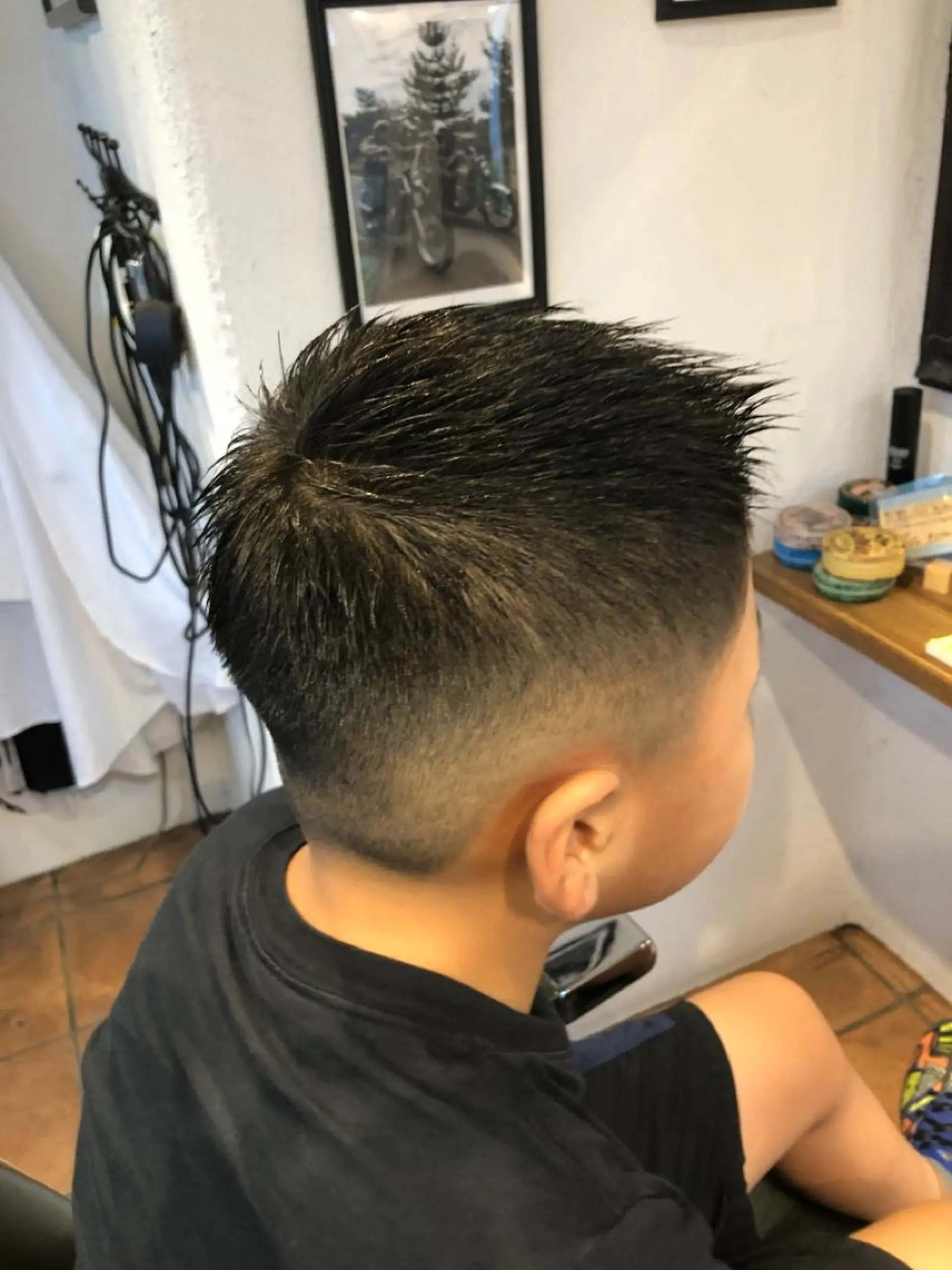 ショート メンズ キッズ フェードカット カット vita所属・冨士川 英樹のヘアスタイル