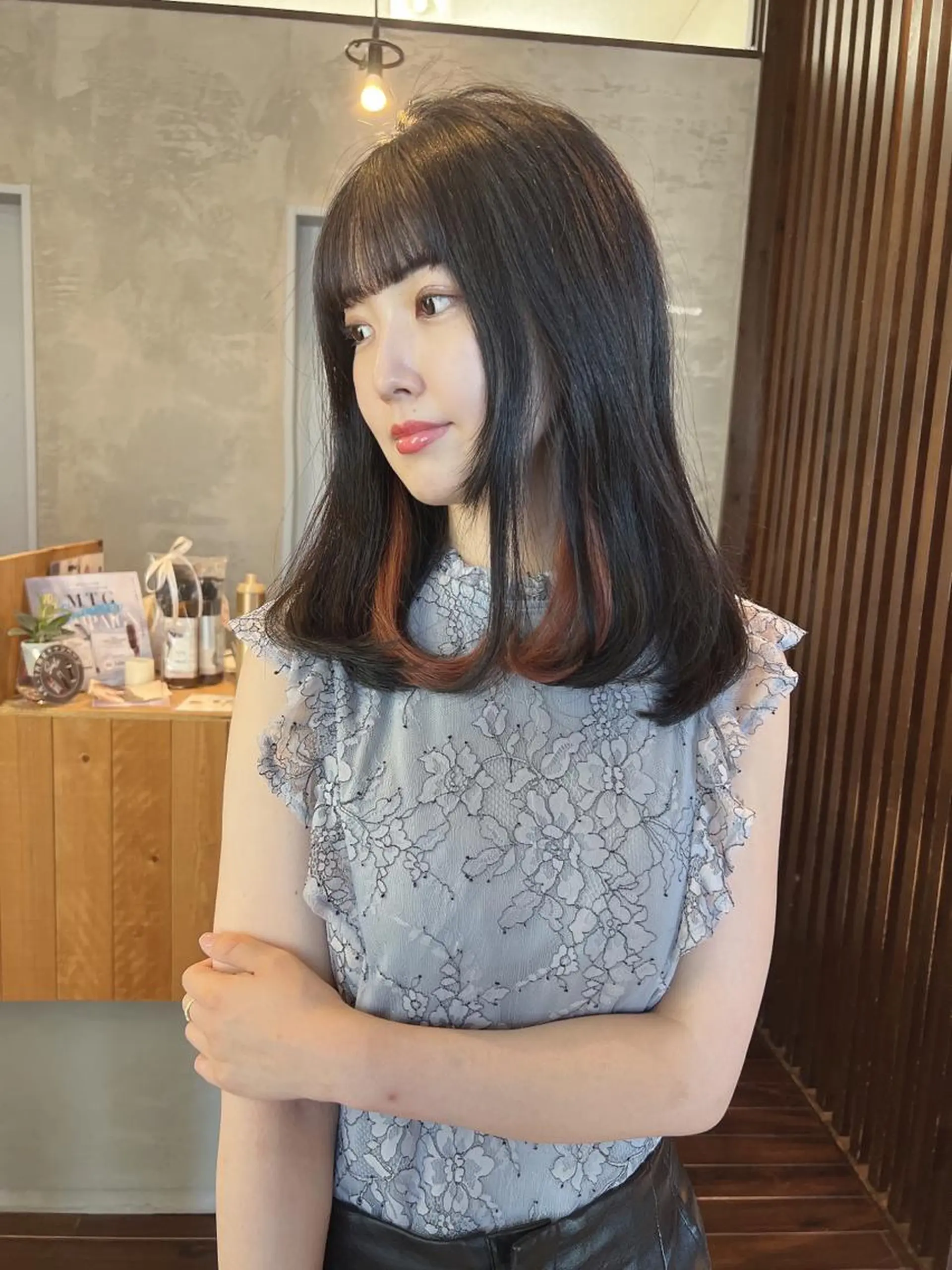 ミディアム カラー 具志 正太のヘアスタイル