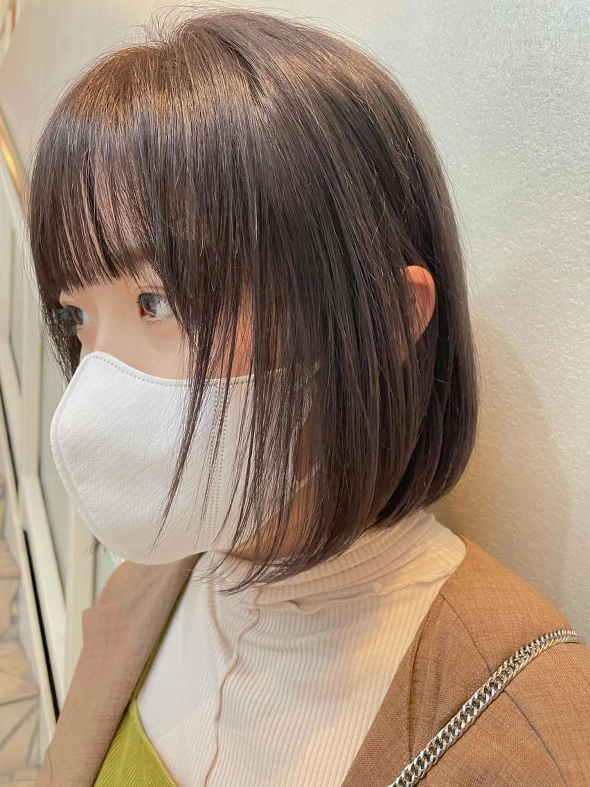 ショート カラー グレージュ ラベンダーカラー ラベンダーグレージュ ラベンダーグレー 沖縄/ヘアアレンジ /着付けのヘアスタイル