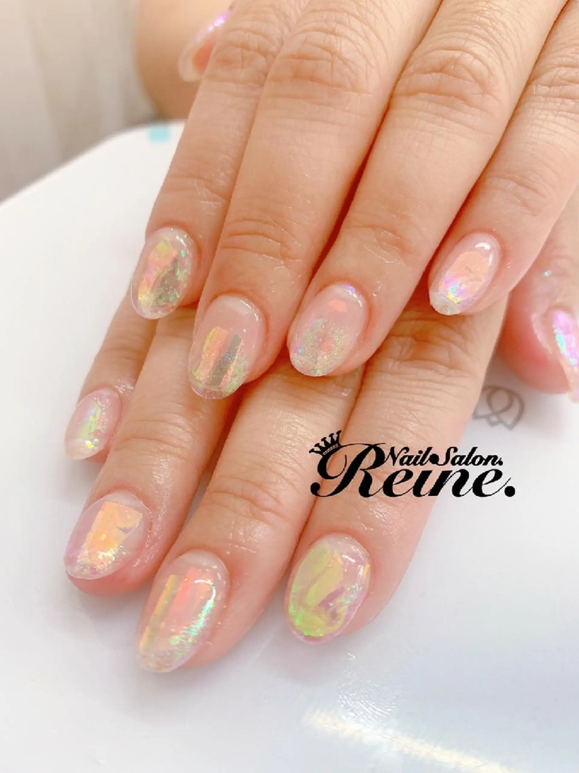 ネイル 氷ネイル・うるうるネイル Nailsalon Reine所属・玉栄 伶奈のネイルデザイン