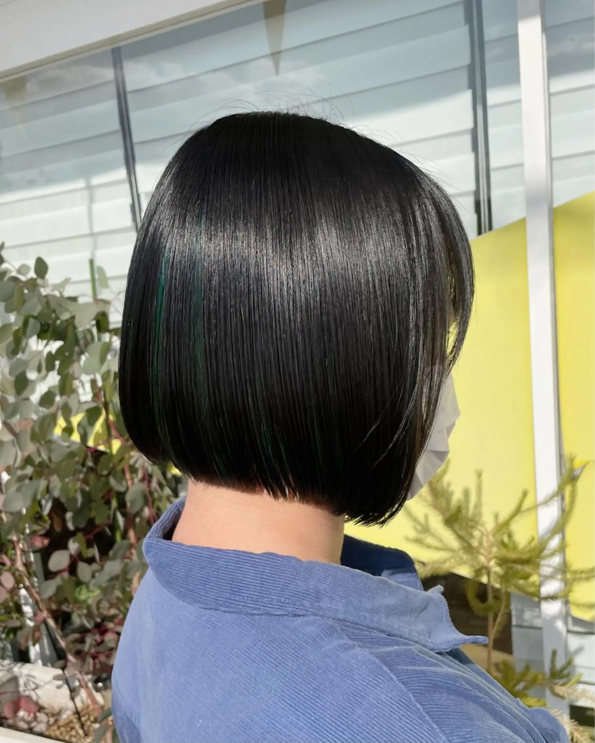 ミディアム カラー インナーカラー ボブ 奥田 誠司のヘアスタイル