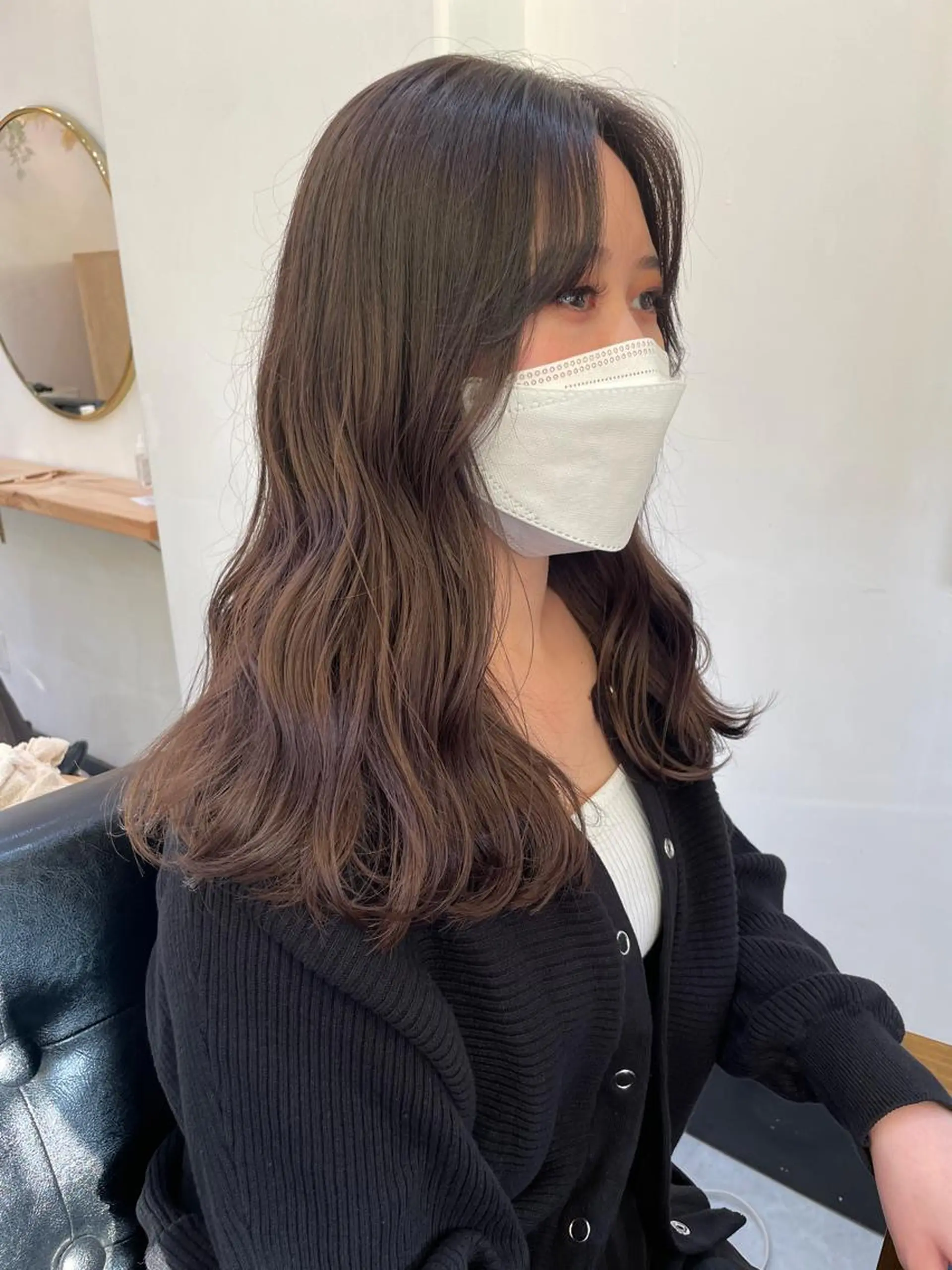ロング カラー ヘアカラー トリートメント CARICIA 白木 由里加のヘアスタイル
