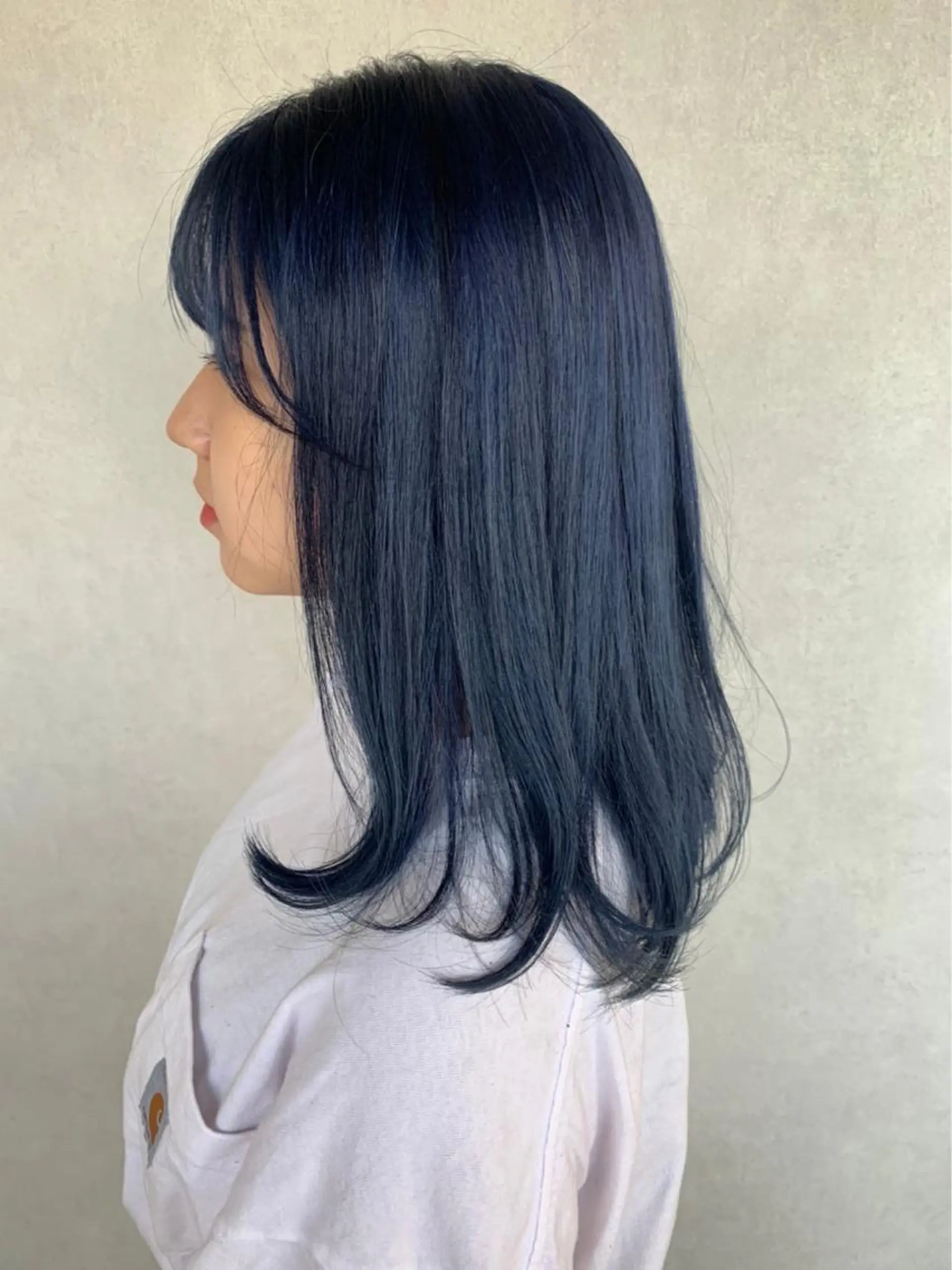 セミロング カラー 髪質改善 ヒデのヘアスタイル