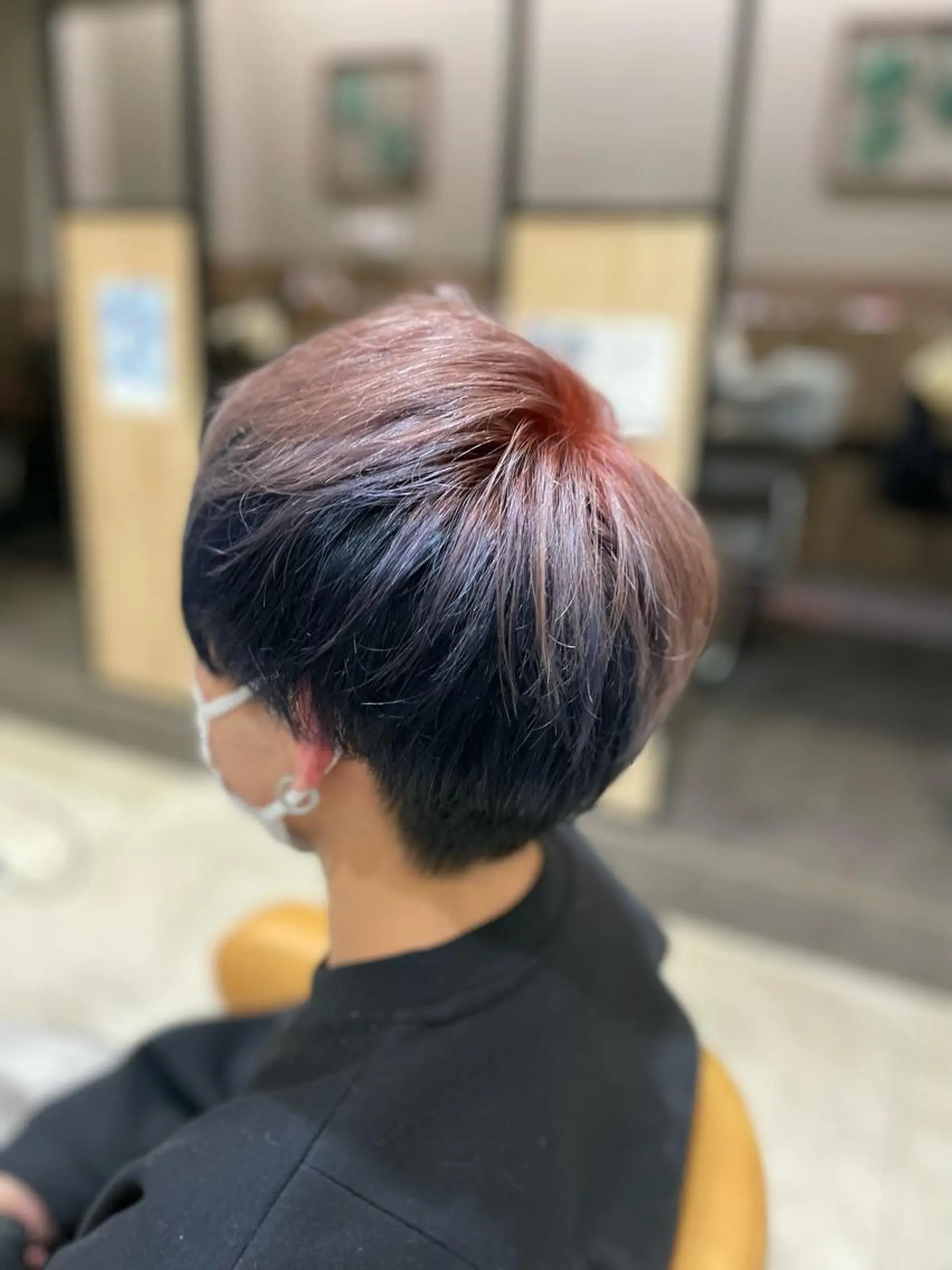 ショート カラー メンズ 黒髪 ブルーカラー ブルーブラック ピンクカラー ホワイトピンク AGU hair vigor 三条店所属・AGU 三条店 林　雄のヘアスタイル